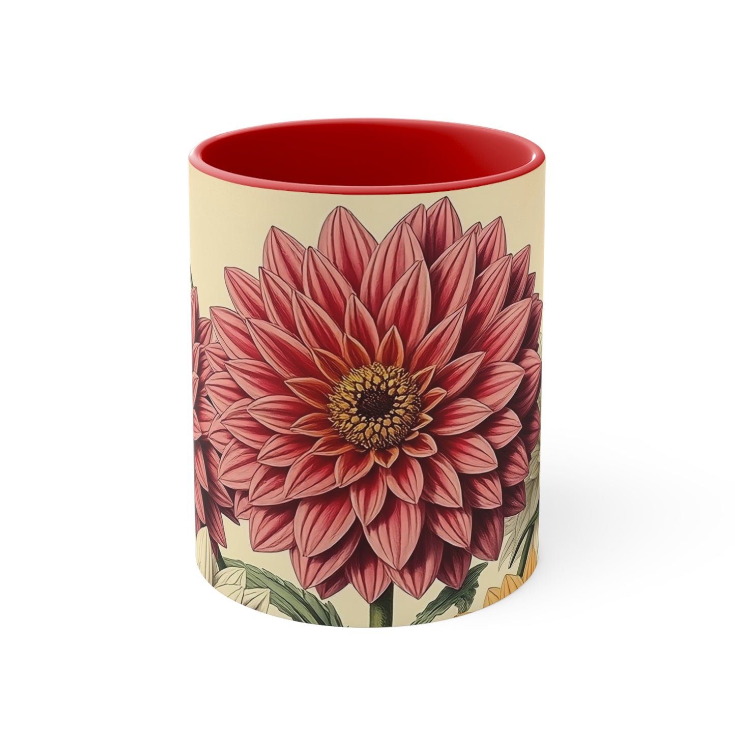 Accent Mugs - Vintage Coffee Cup, Floral Tea Mug, Drinkware, Unique Gift for Nature Lover