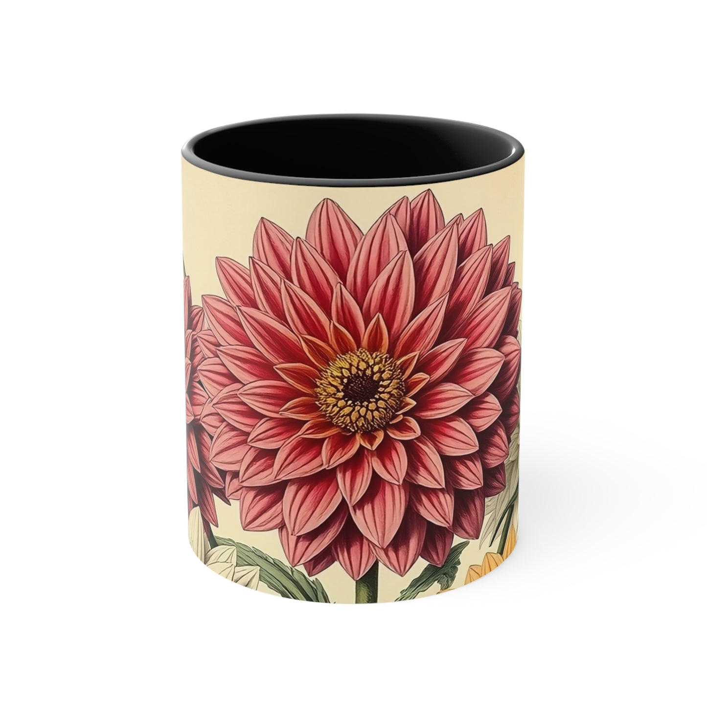 Accent Mugs - Vintage Coffee Cup, Floral Tea Mug, Drinkware, Unique Gift for Nature Lover