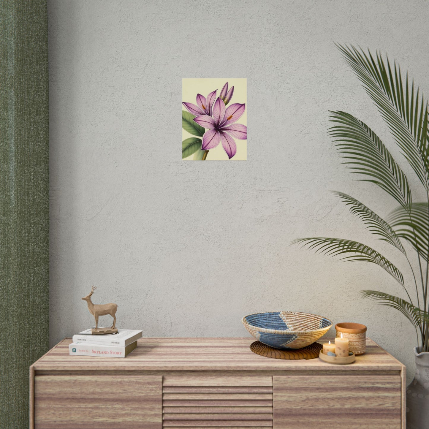 Vintage Purple Lily Poster
