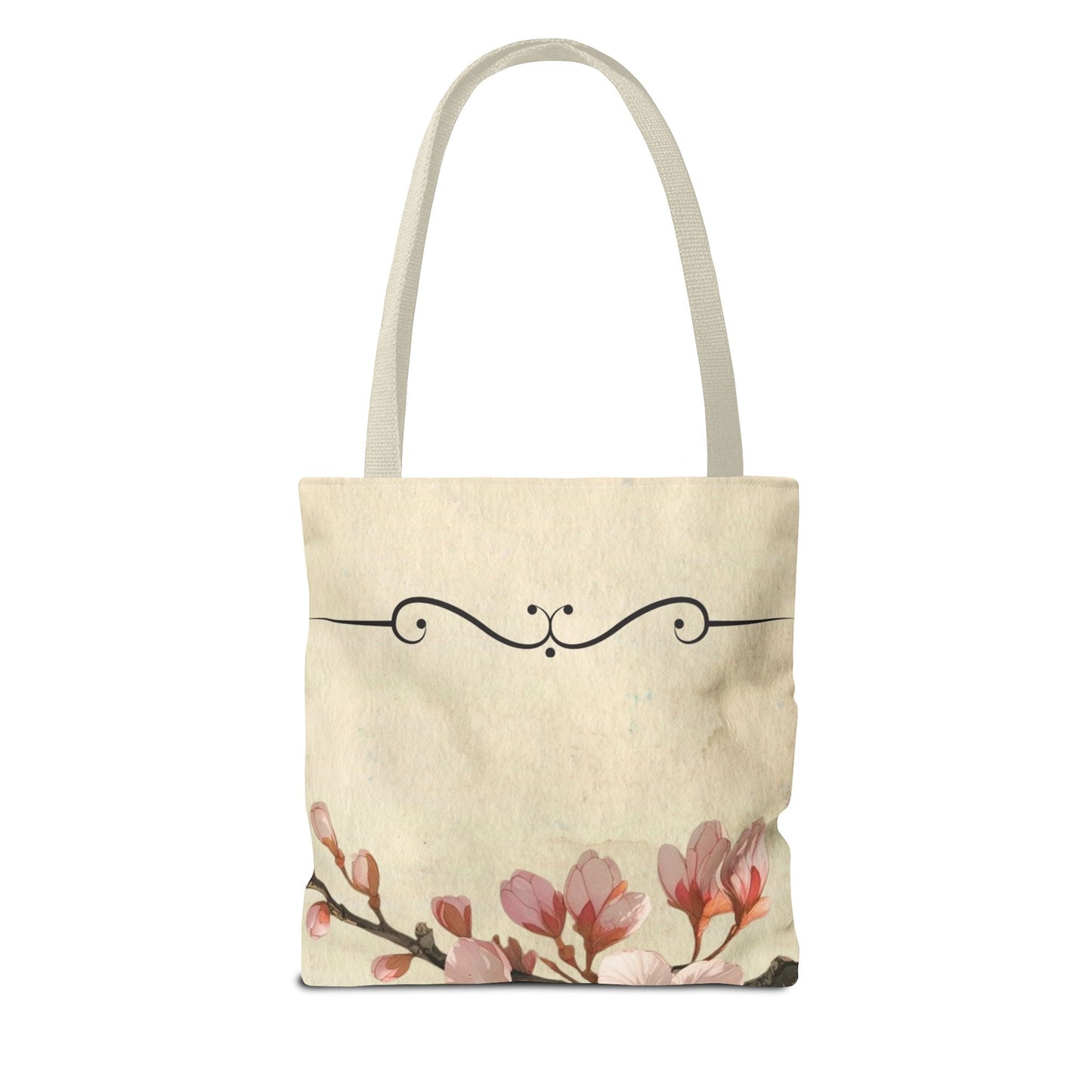 Cherry Blossom Tote Bag, Floral Tote, Japanese Style Tote, Eco-Friendly Bag, Reusable Shopping Bag, Gift for Nature Lover