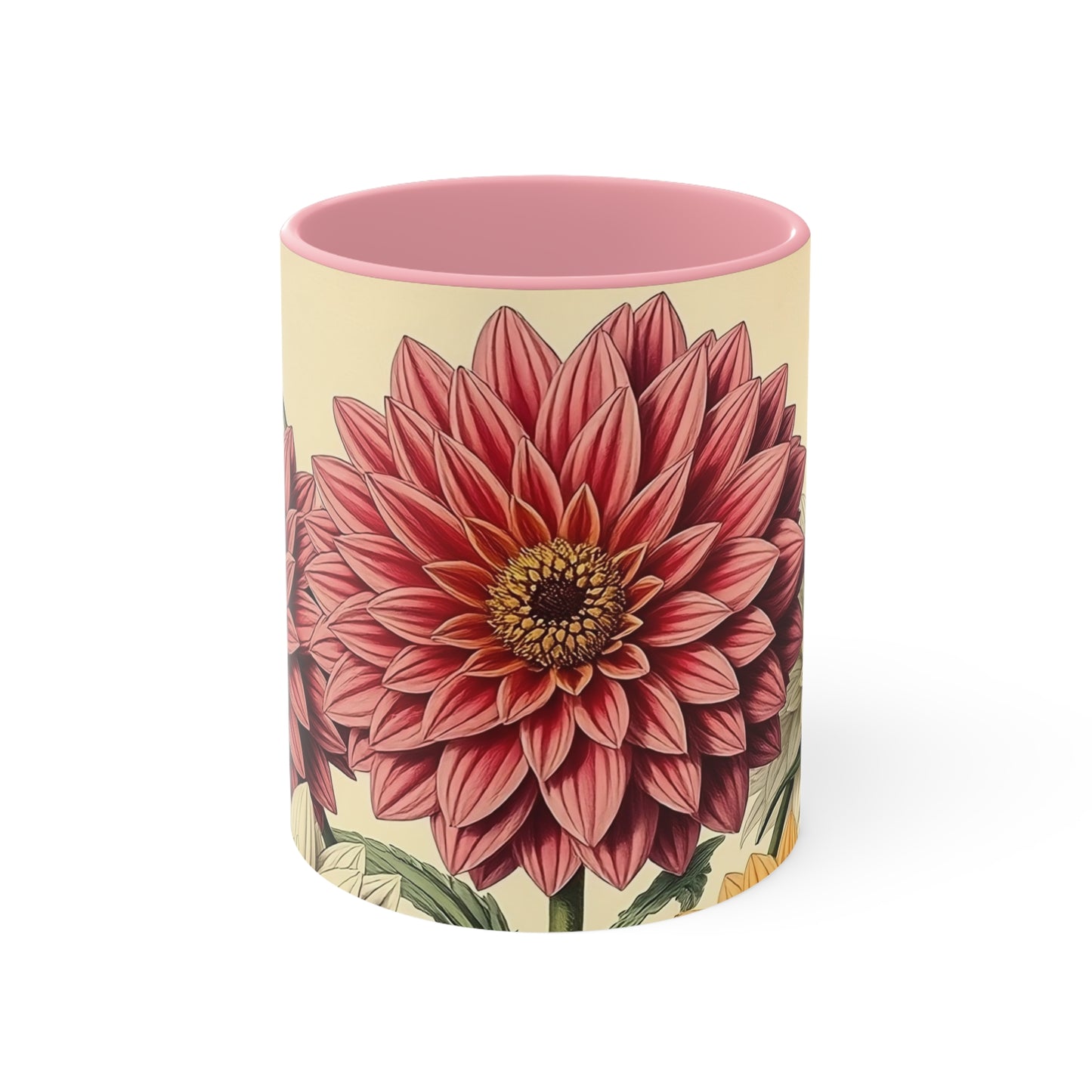 Accent Mugs - Vintage Coffee Cup, Floral Tea Mug, Drinkware, Unique Gift for Nature Lover