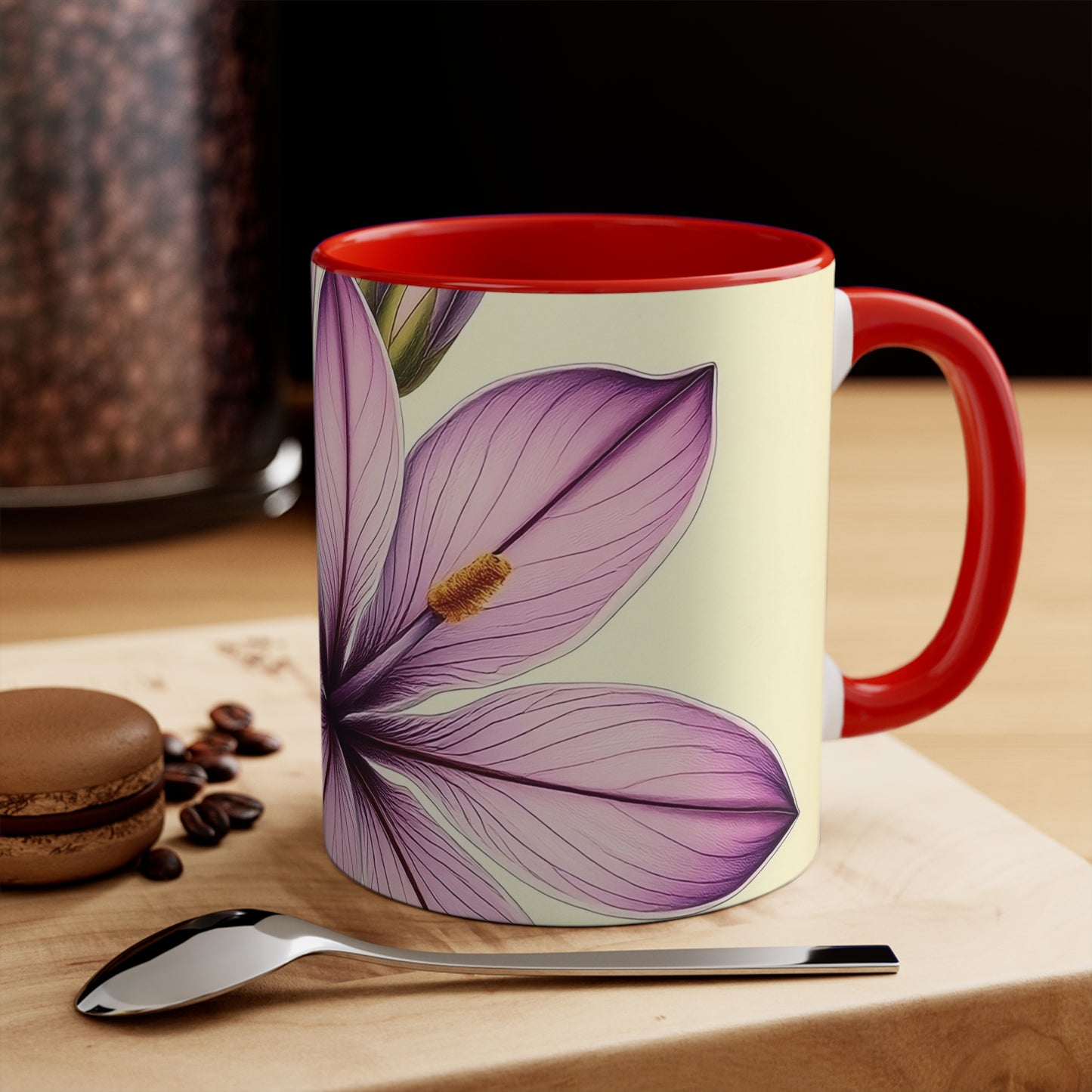 Accent Mugs - Vintage Coffee Cup, Floral Tea Mug, Drinkware, Unique Gift for Nature Lover