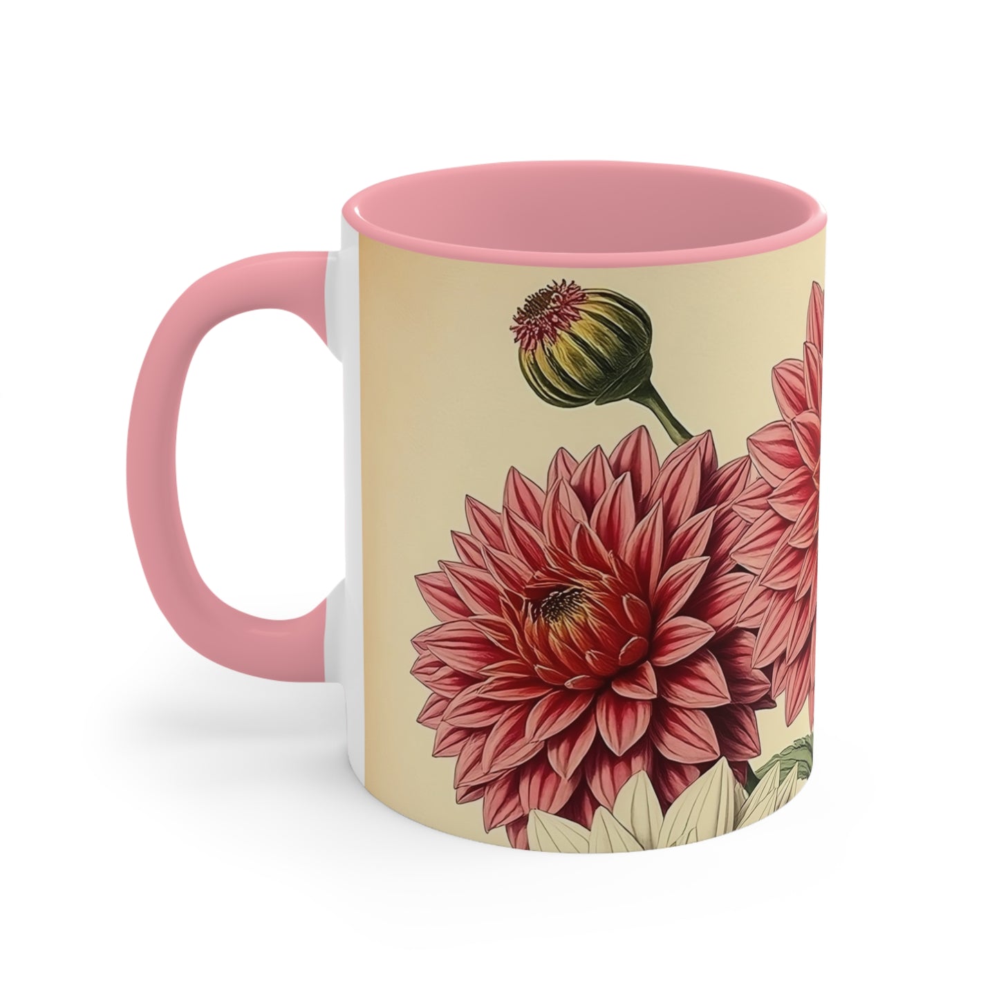 Accent Mugs - Vintage Coffee Cup, Floral Tea Mug, Drinkware, Unique Gift for Nature Lover