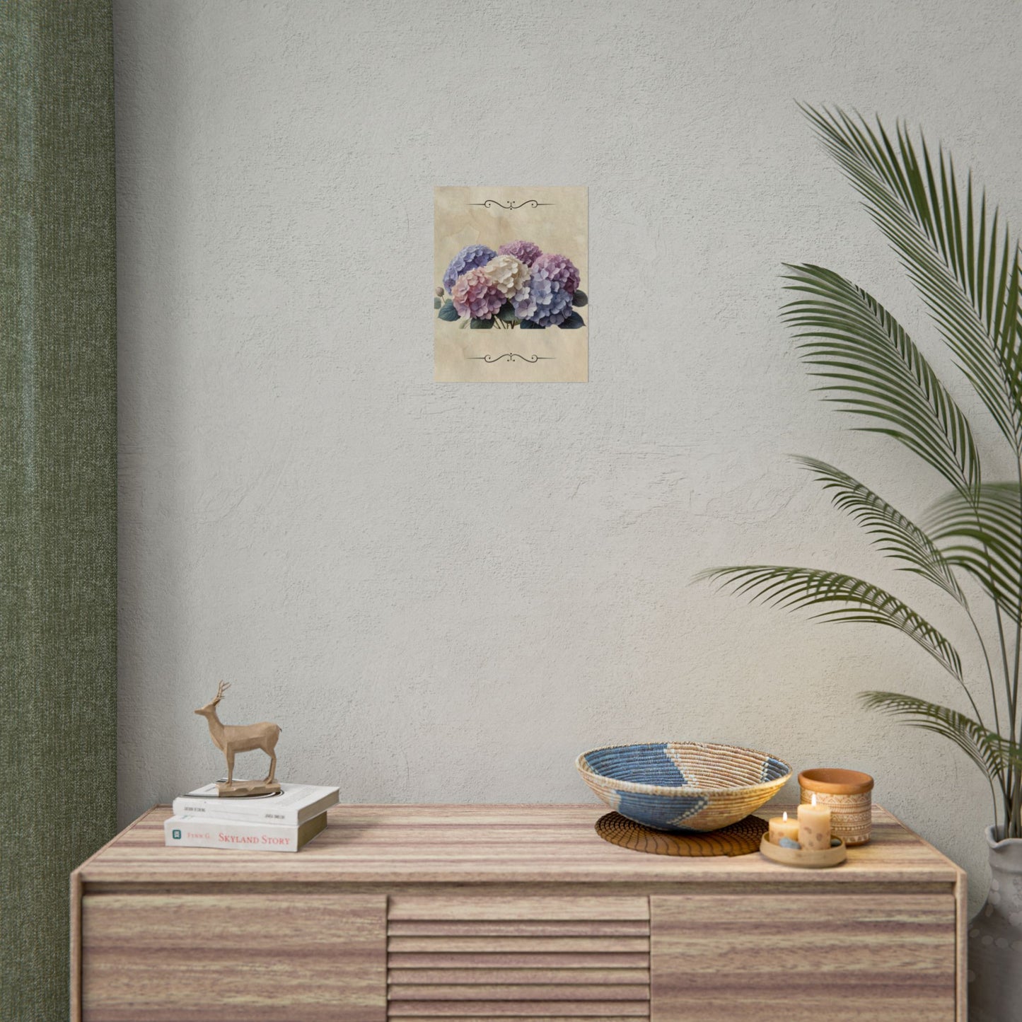 Rolled Posters - Vintage Hydrangea Wall Art