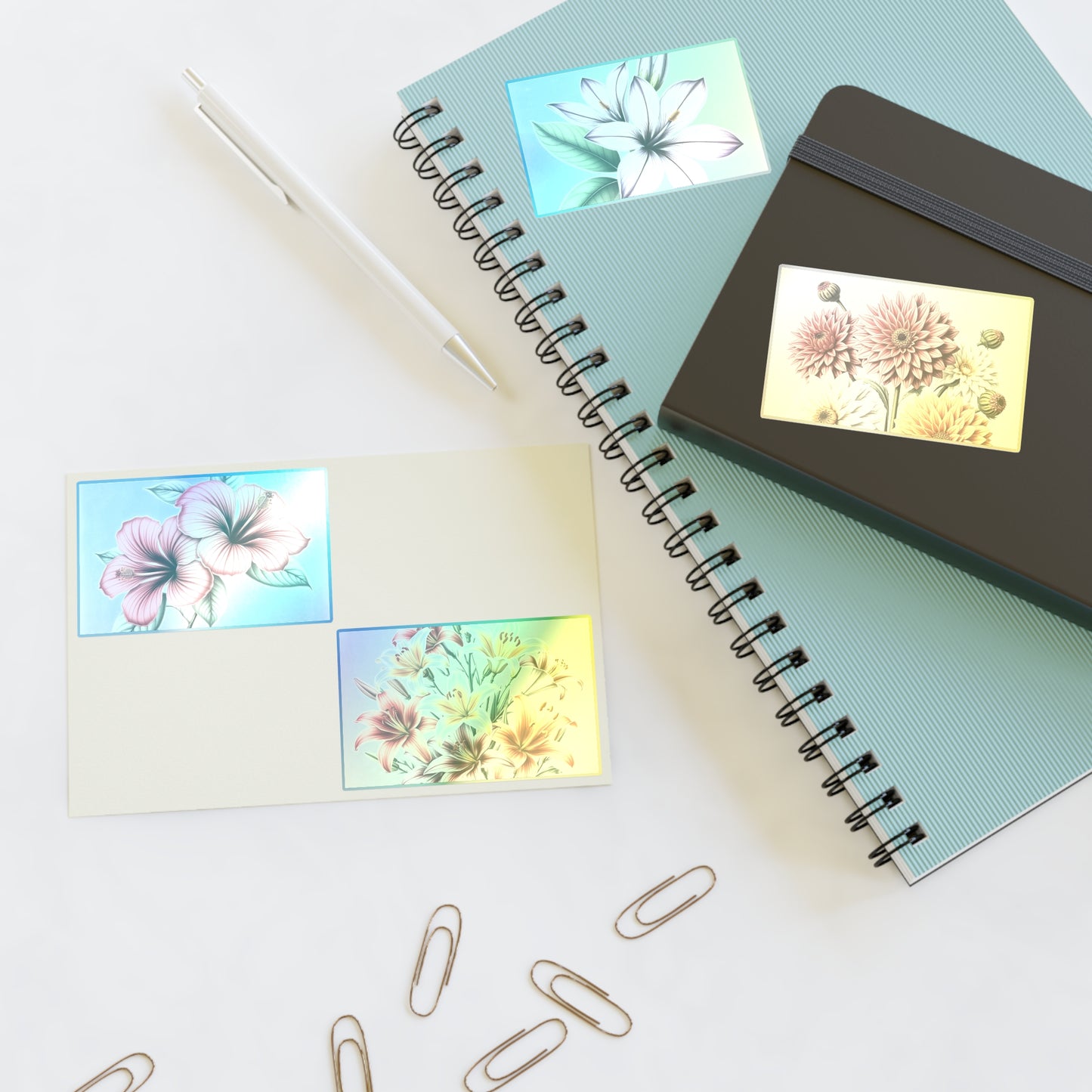 Vintage Flower Sticker Sheets