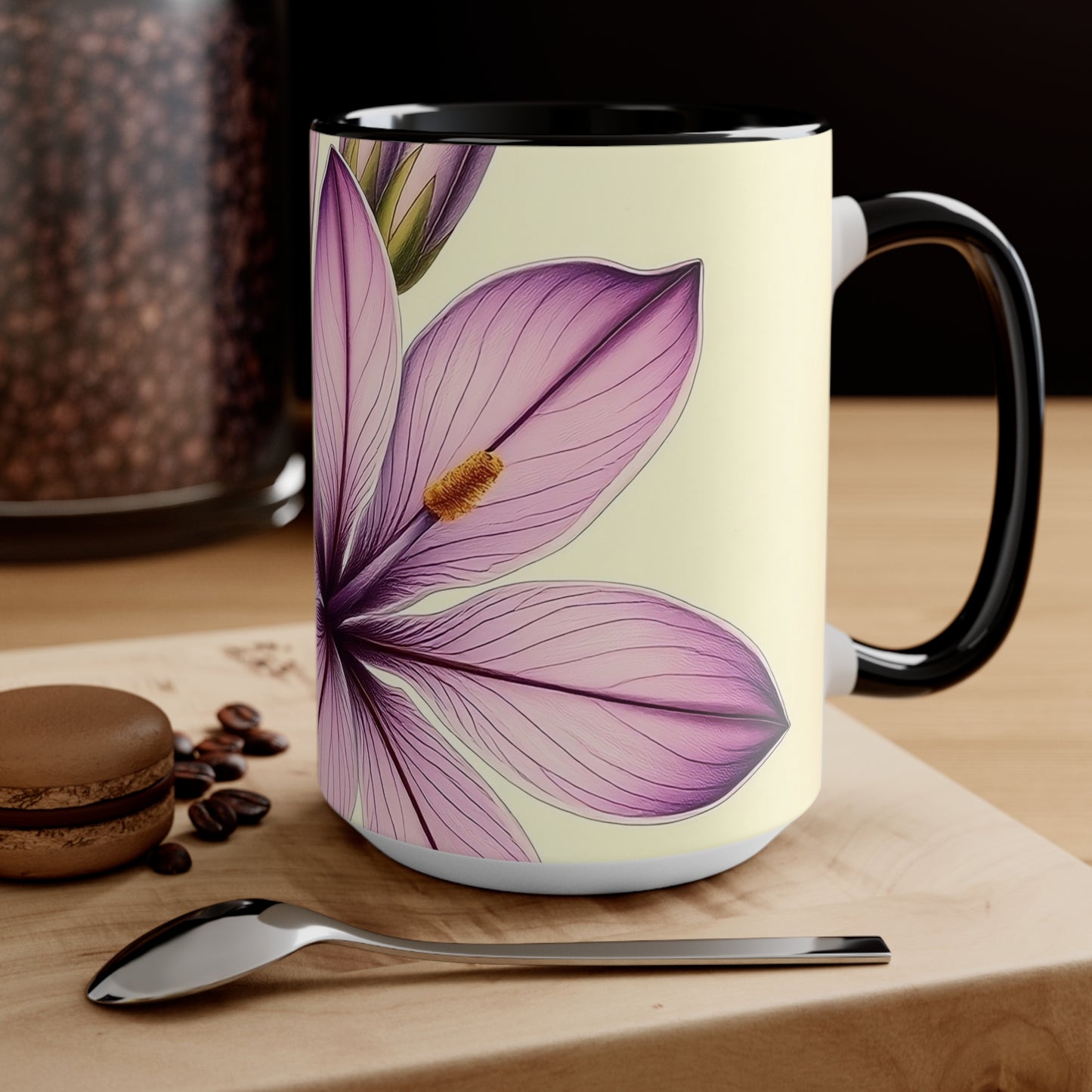 Accent Mugs - Vintage Coffee Cup, Floral Tea Mug, Drinkware, Unique Gift for Nature Lover