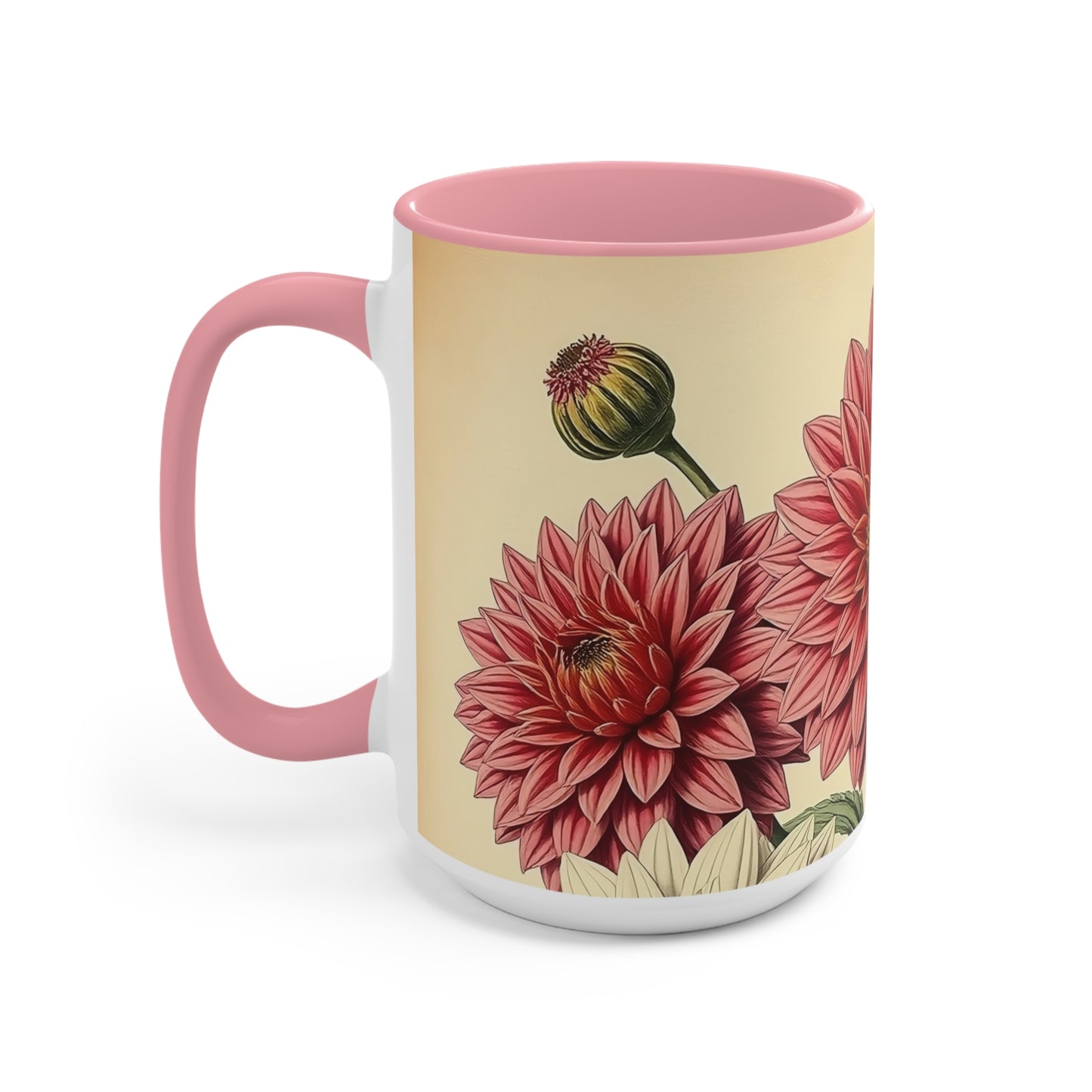 Accent Mugs - Vintage Coffee Cup, Floral Tea Mug, Drinkware, Unique Gift for Nature Lover