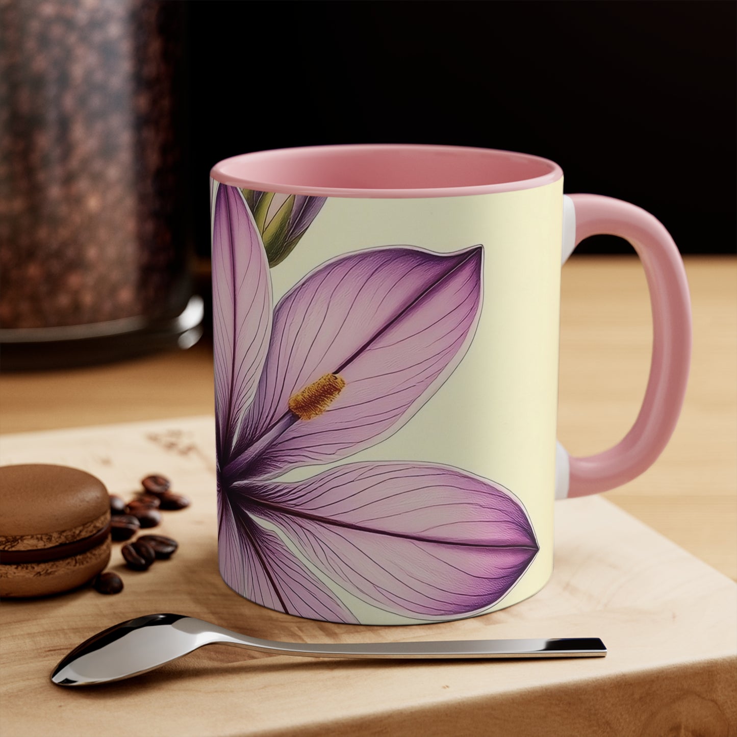 Accent Mugs - Vintage Coffee Cup, Floral Tea Mug, Drinkware, Unique Gift for Nature Lover