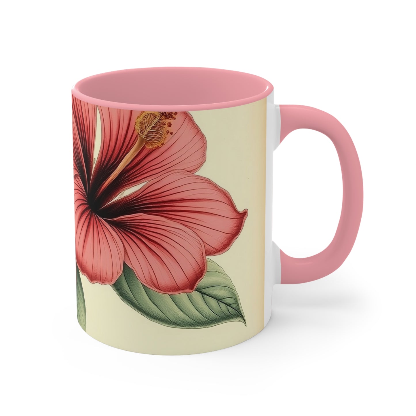 Accent Mugs - Vintage Coffee Cup, Floral Tea Mug, Drinkware, Unique Gift for Nature Lover