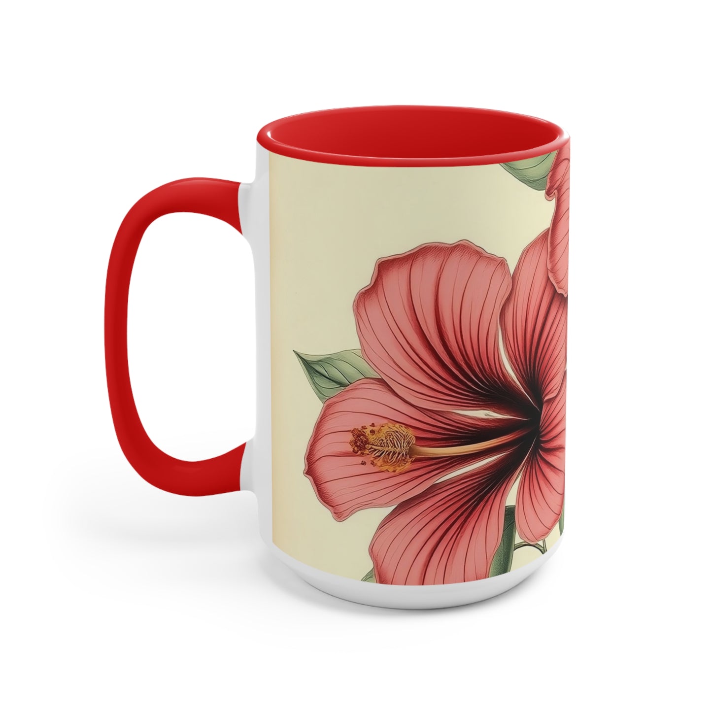 Accent Mugs - Vintage Coffee Cup, Floral Tea Mug, Drinkware, Unique Gift for Nature Lover