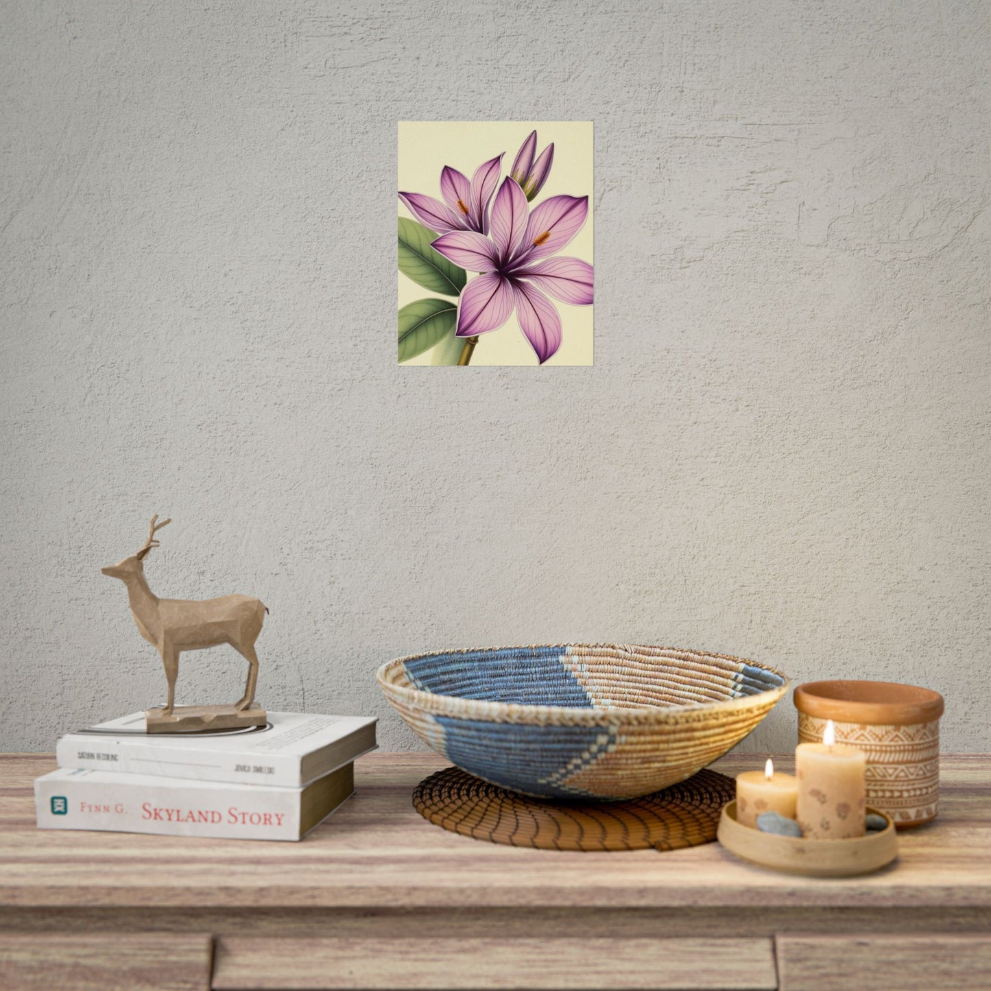 Vintage Purple Lily Poster