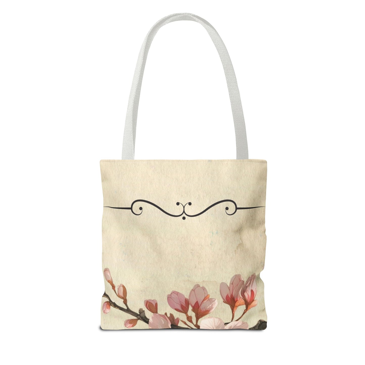 Cherry Blossom Tote Bag, Floral Tote, Japanese Style Tote, Eco-Friendly Bag, Reusable Shopping Bag, Gift for Nature Lover