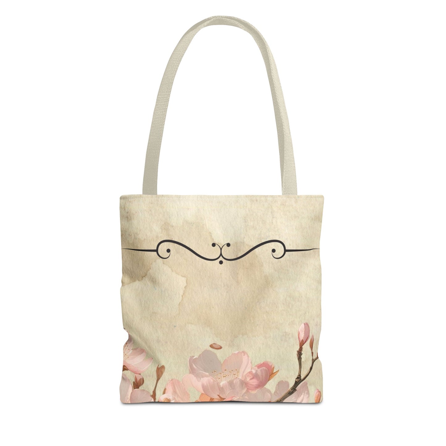 Cherry Blossom Tote Bag, Floral Tote, Japanese Style Tote, Eco-Friendly Bag, Reusable Shopping Bag, Gift for Nature Lover