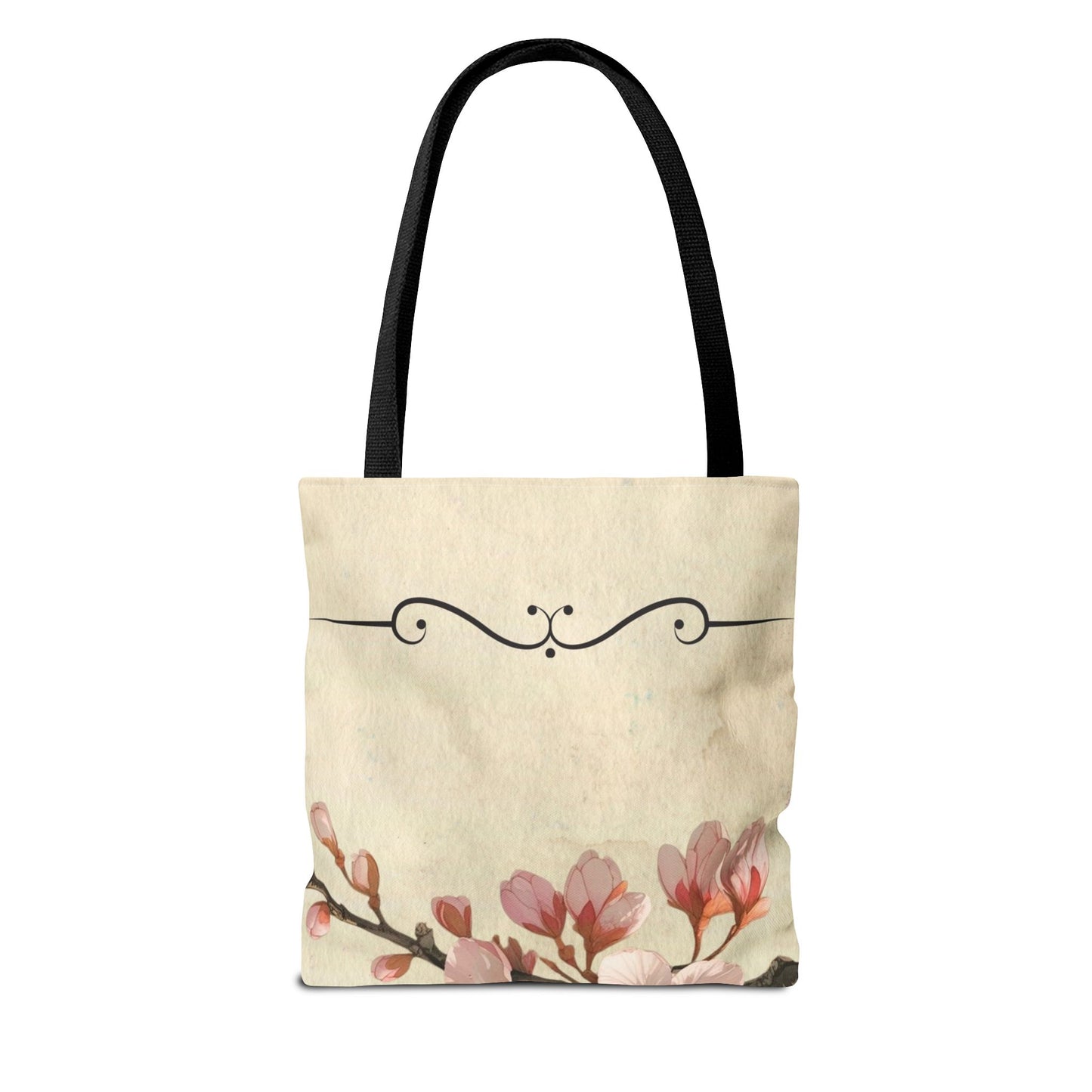 Cherry Blossom Tote Bag, Floral Tote, Japanese Style Tote, Eco-Friendly Bag, Reusable Shopping Bag, Gift for Nature Lover