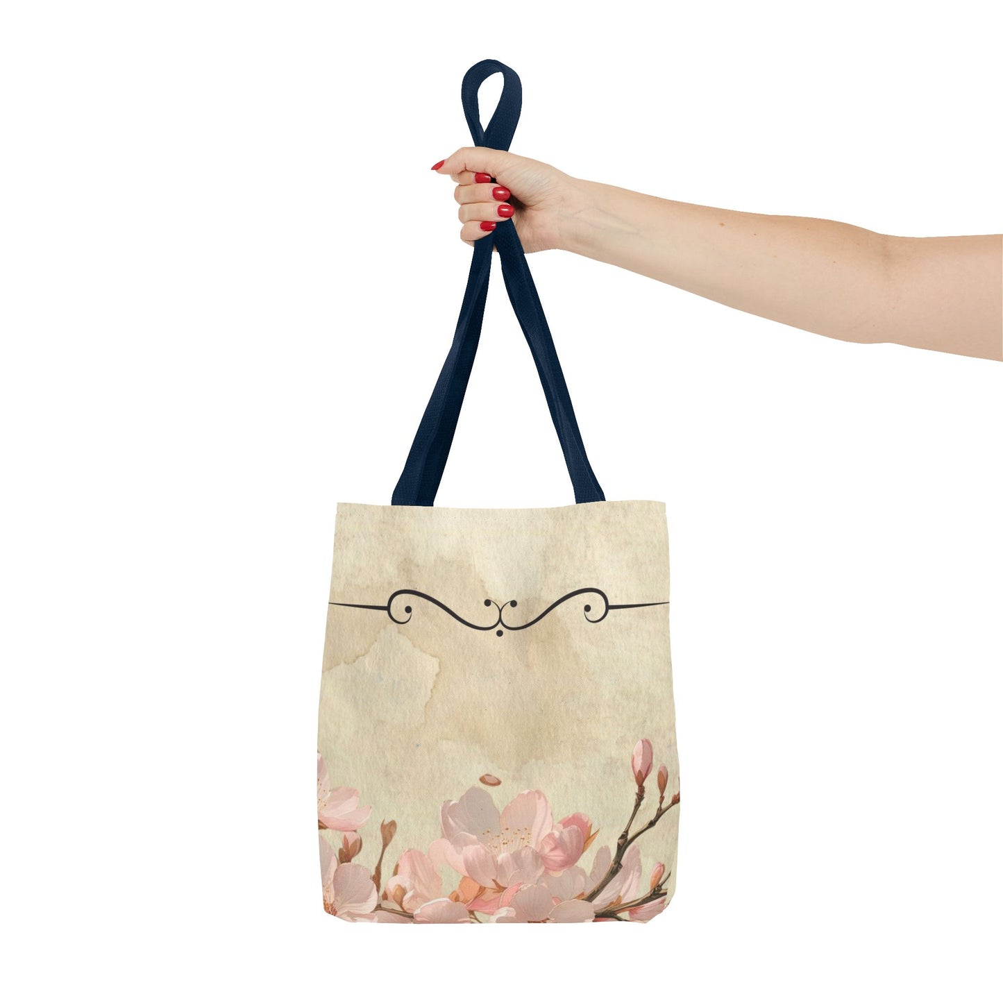 Cherry Blossom Tote Bag, Floral Tote, Japanese Style Tote, Eco-Friendly Bag, Reusable Shopping Bag, Gift for Nature Lover