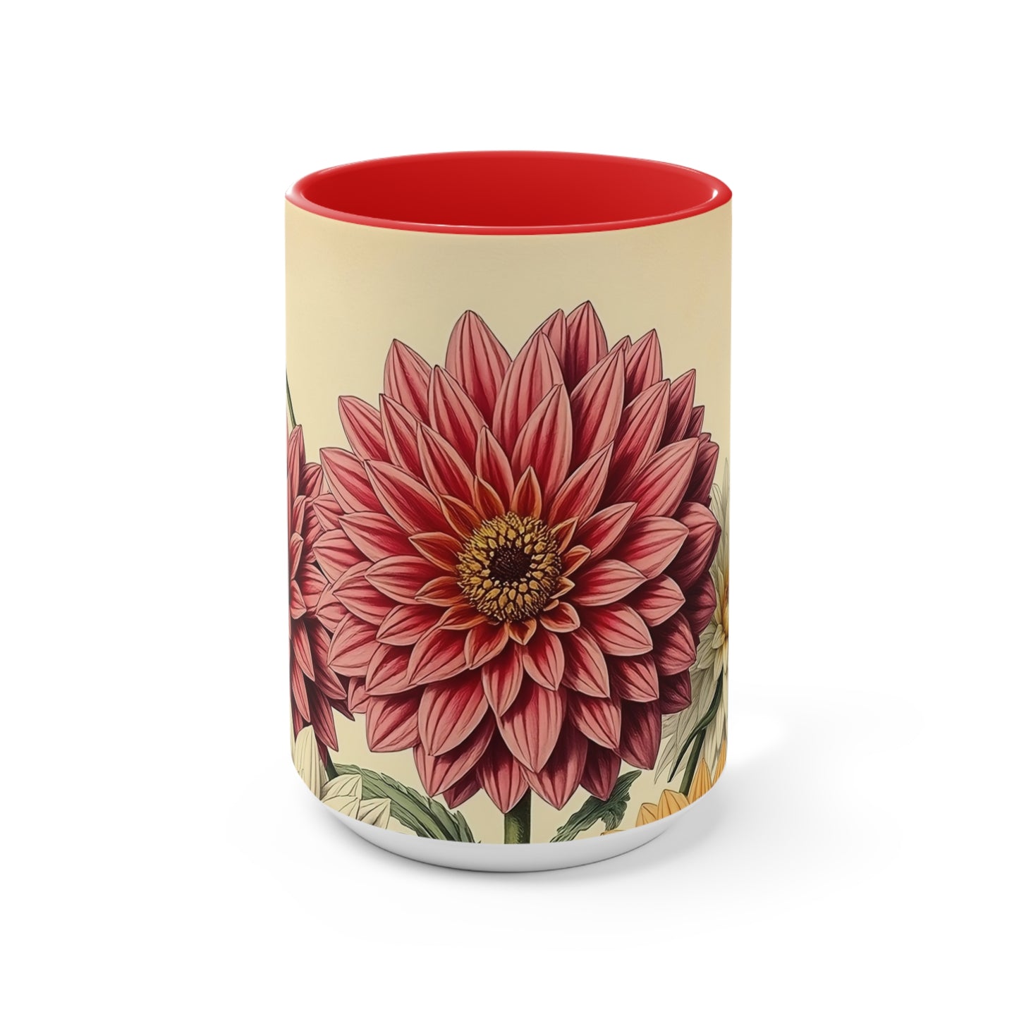 Accent Mugs - Vintage Coffee Cup, Floral Tea Mug, Drinkware, Unique Gift for Nature Lover