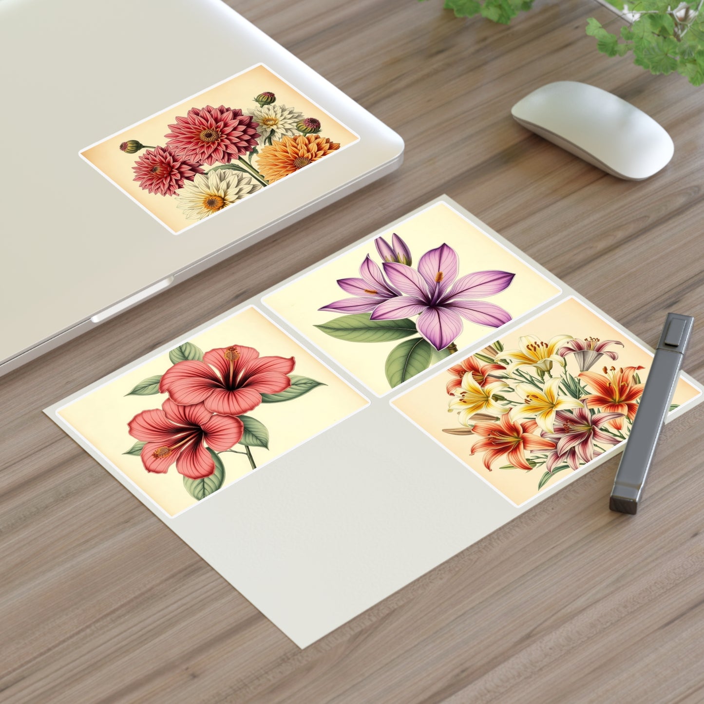 Vintage Flower Sticker Sheets