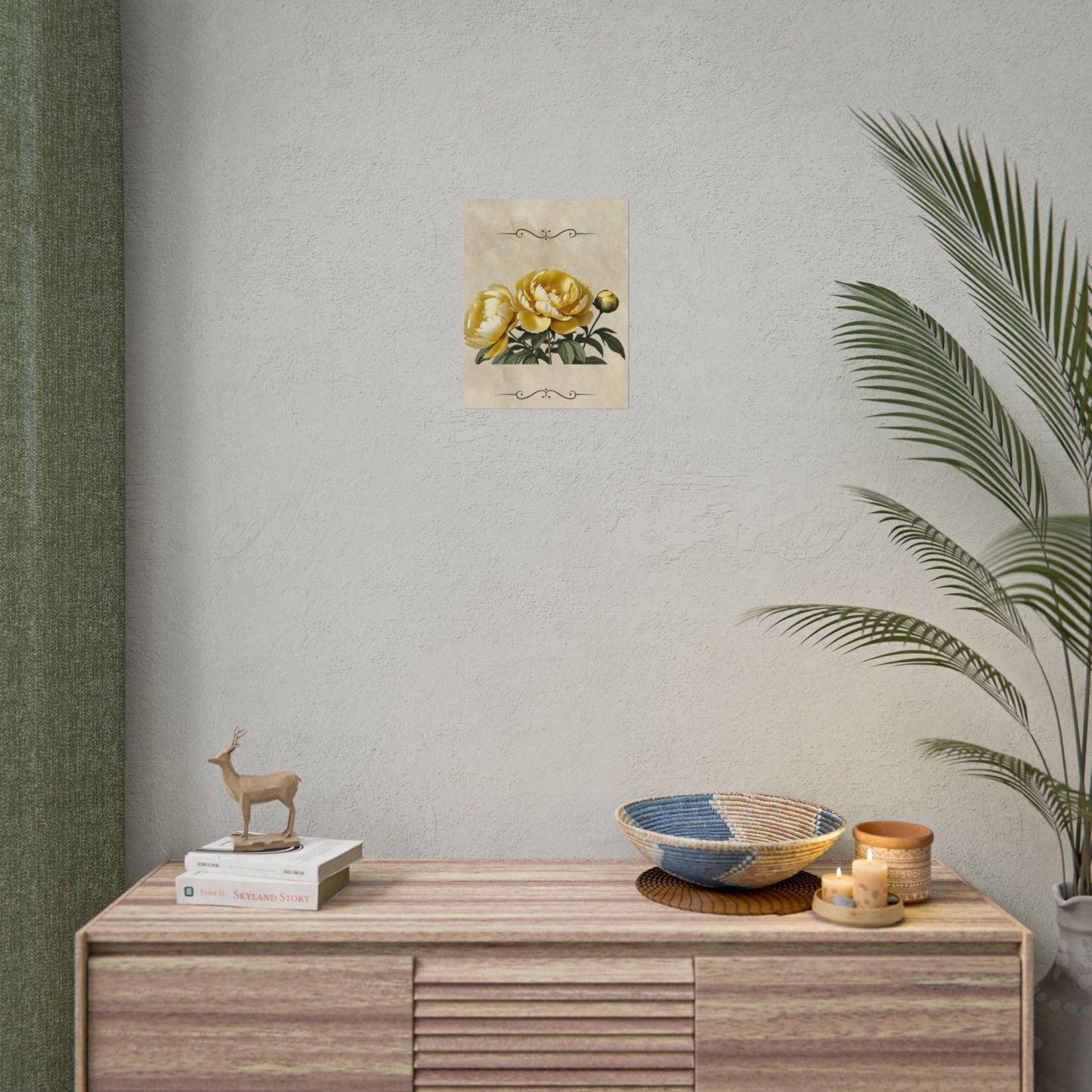 Poster Print Vintage Peony
