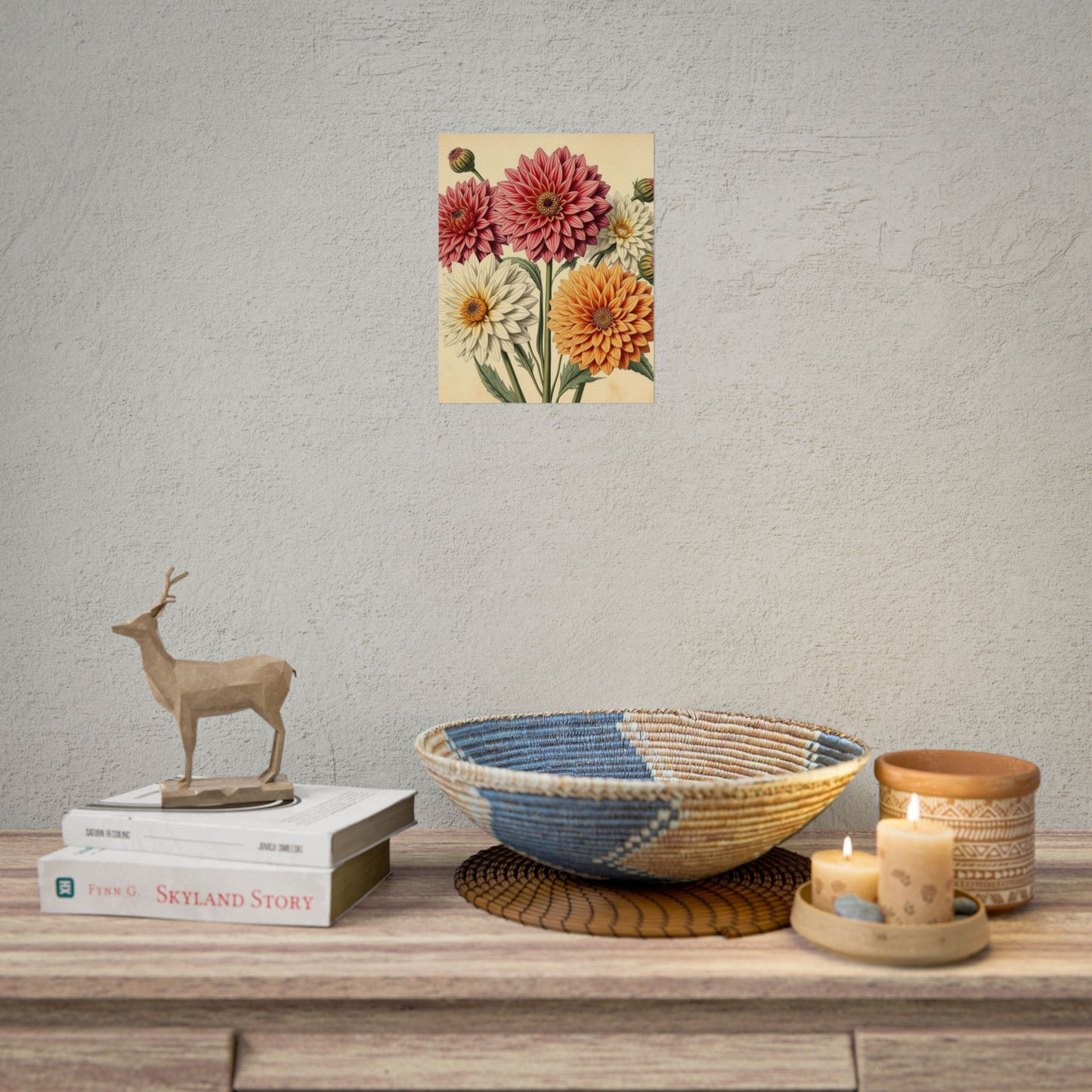 Vintage Flower Poster