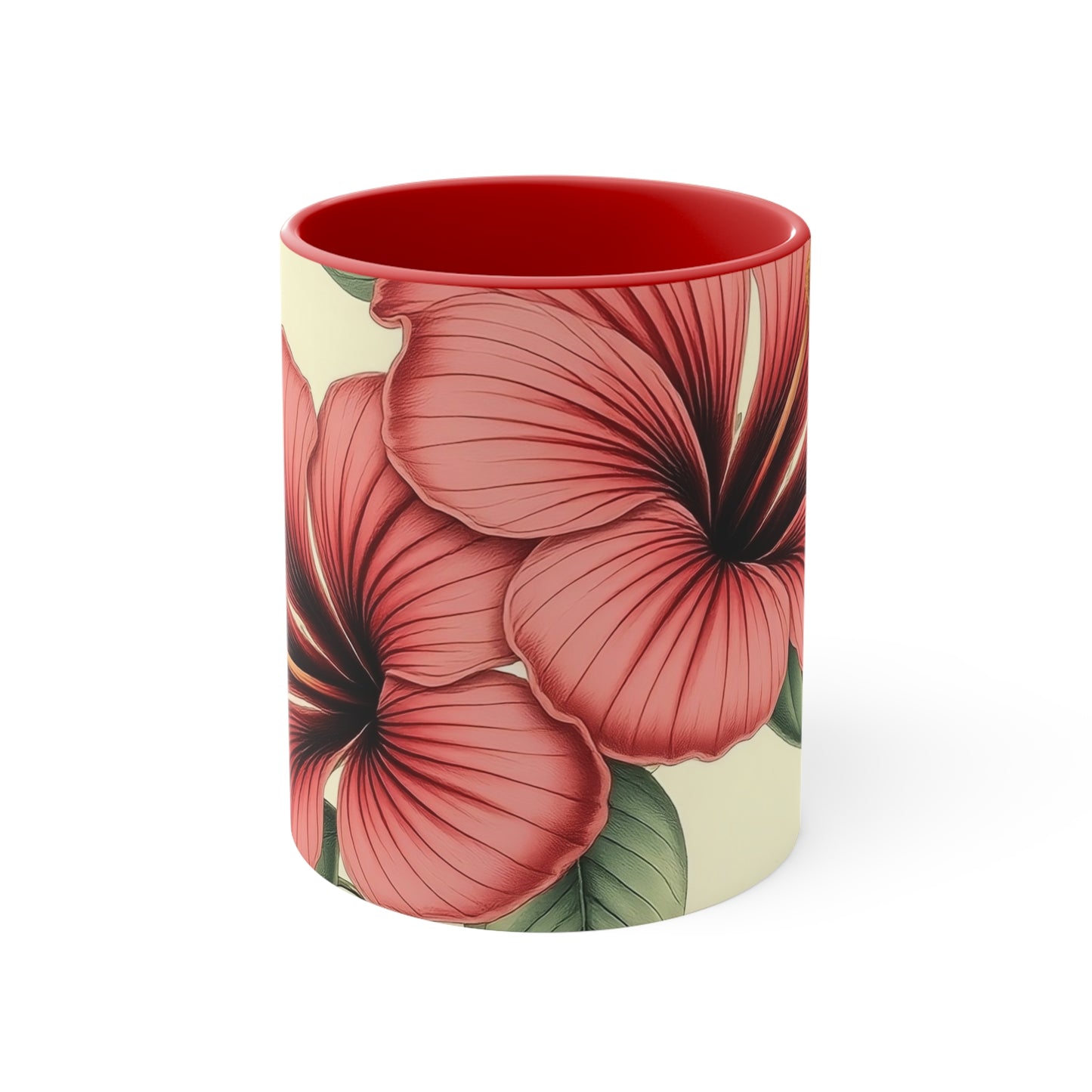 Accent Mugs - Vintage Coffee Cup, Floral Tea Mug, Drinkware, Unique Gift for Nature Lover