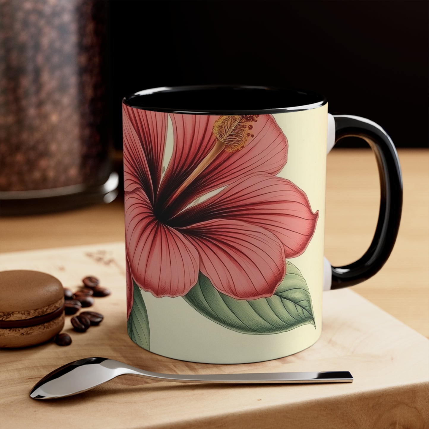 Accent Mugs - Vintage Coffee Cup, Floral Tea Mug, Drinkware, Unique Gift for Nature Lover