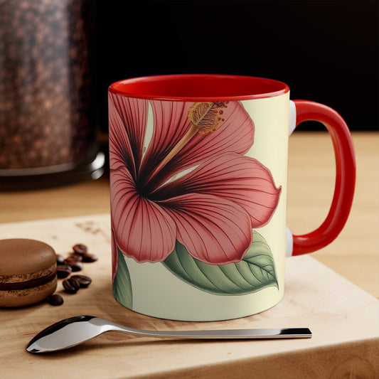 Accent Mugs - Vintage Coffee Cup, Floral Tea Mug, Drinkware, Unique Gift for Nature Lover