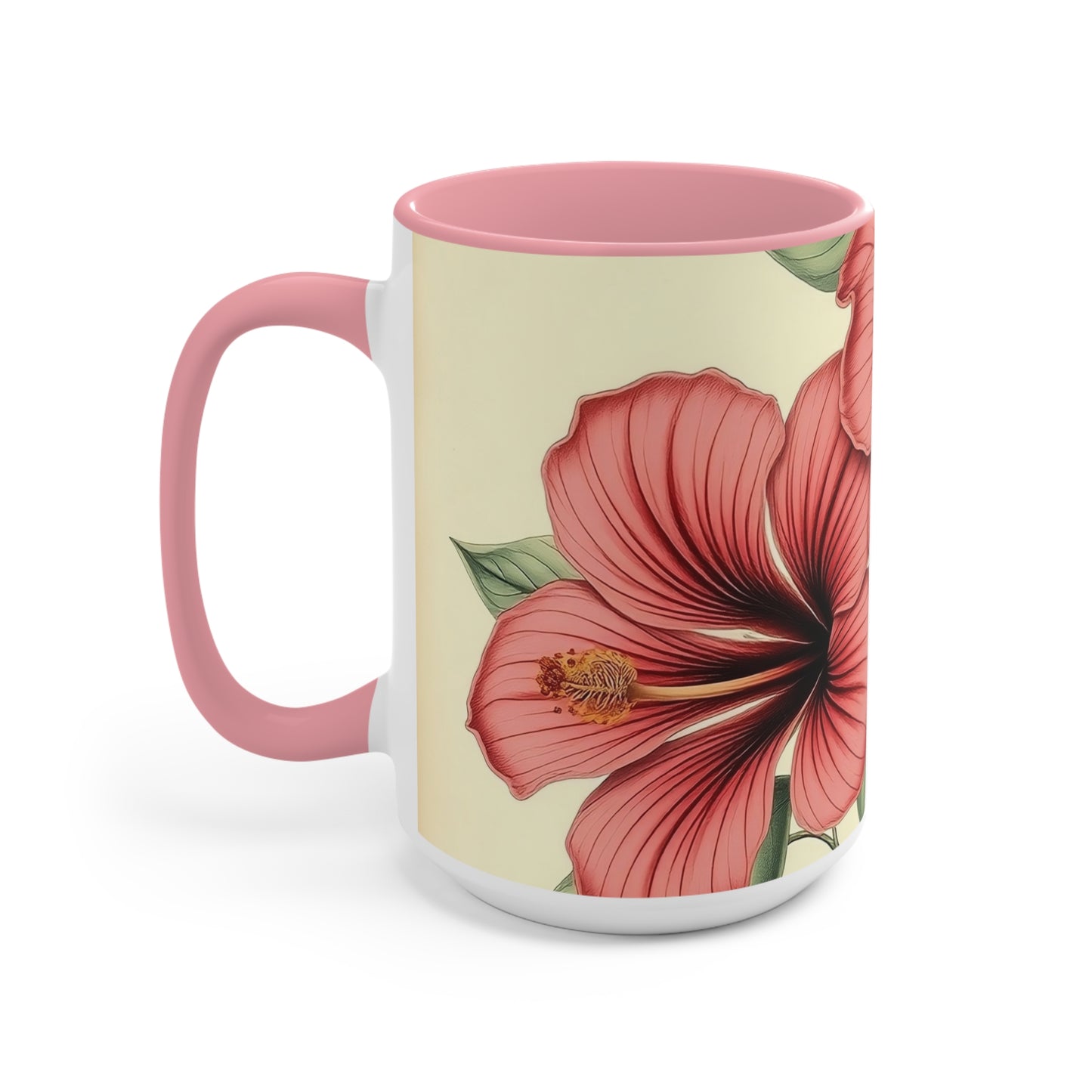 Accent Mugs - Vintage Coffee Cup, Floral Tea Mug, Drinkware, Unique Gift for Nature Lover