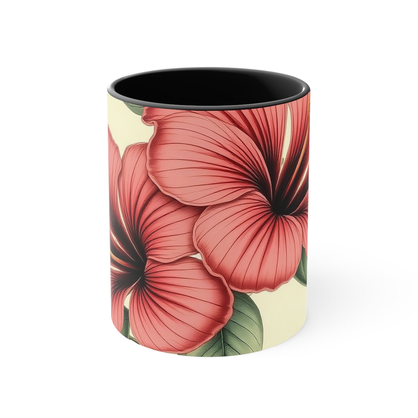Accent Mugs - Vintage Coffee Cup, Floral Tea Mug, Drinkware, Unique Gift for Nature Lover