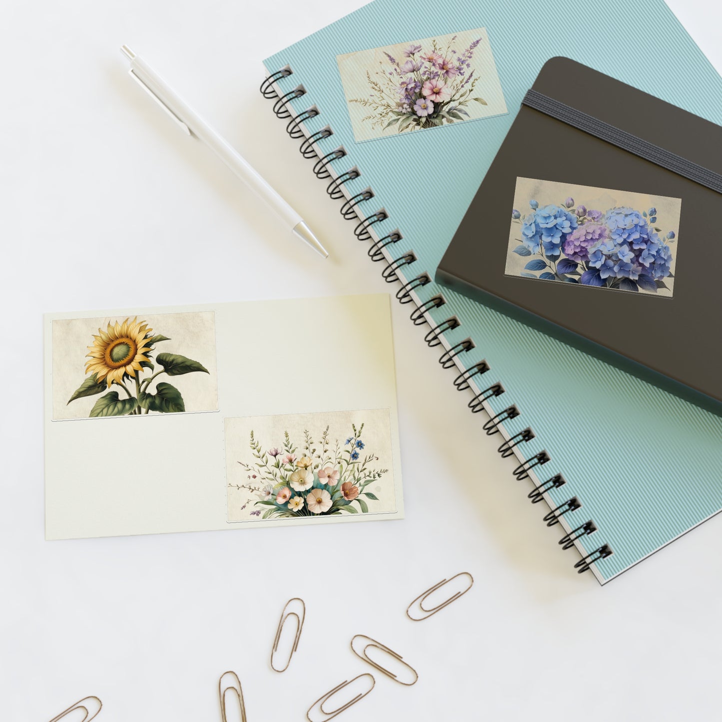 Vintage flowers #2 Sticker Sheets