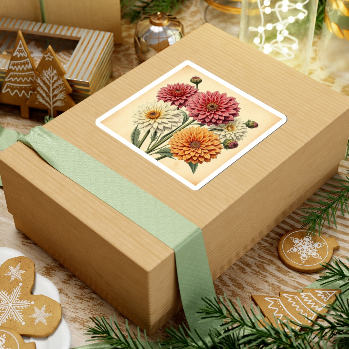Vintage Flower Stickers