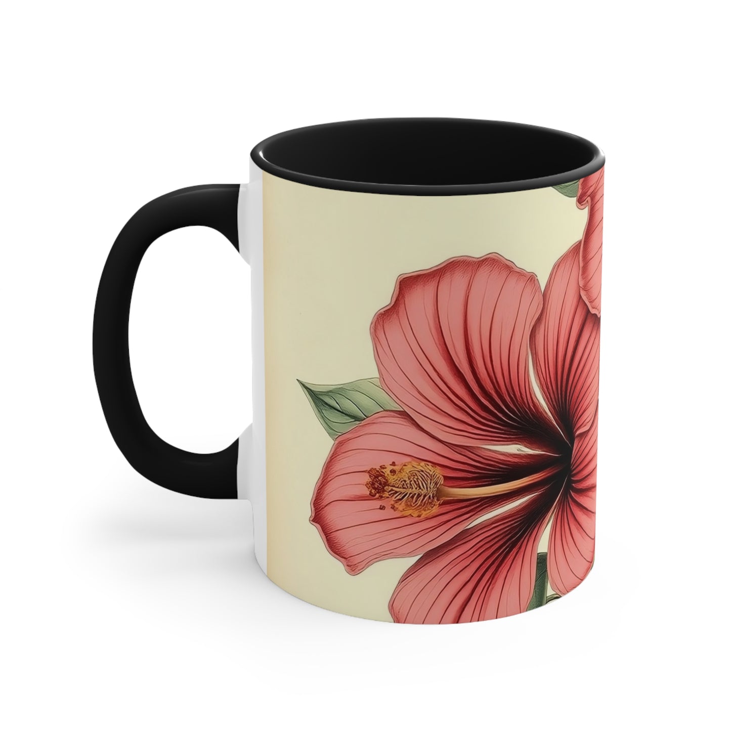 Accent Mugs - Vintage Coffee Cup, Floral Tea Mug, Drinkware, Unique Gift for Nature Lover
