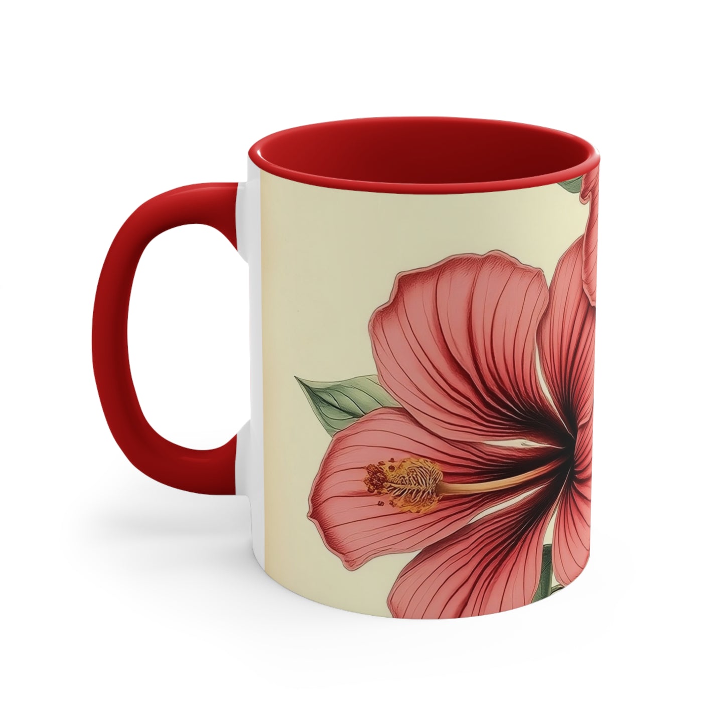 Accent Mugs - Vintage Coffee Cup, Floral Tea Mug, Drinkware, Unique Gift for Nature Lover