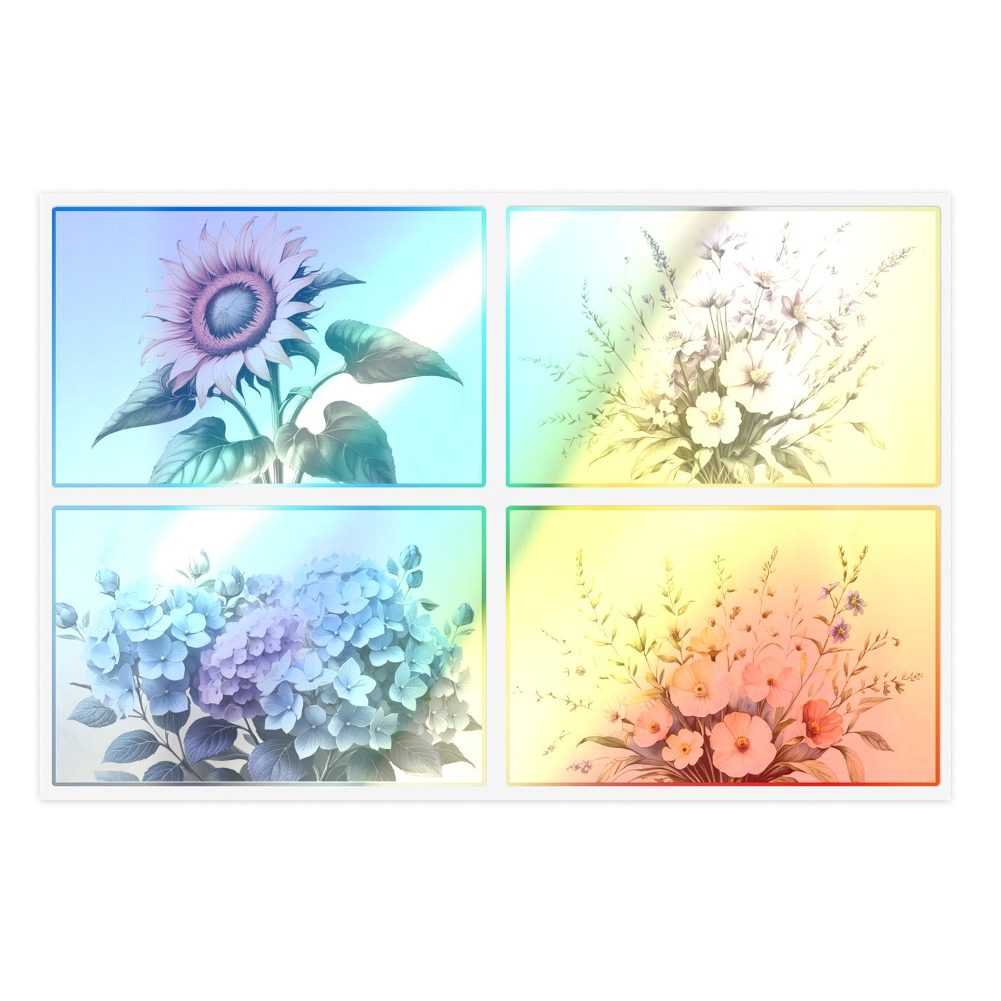 Vintage flowers #2 Sticker Sheets