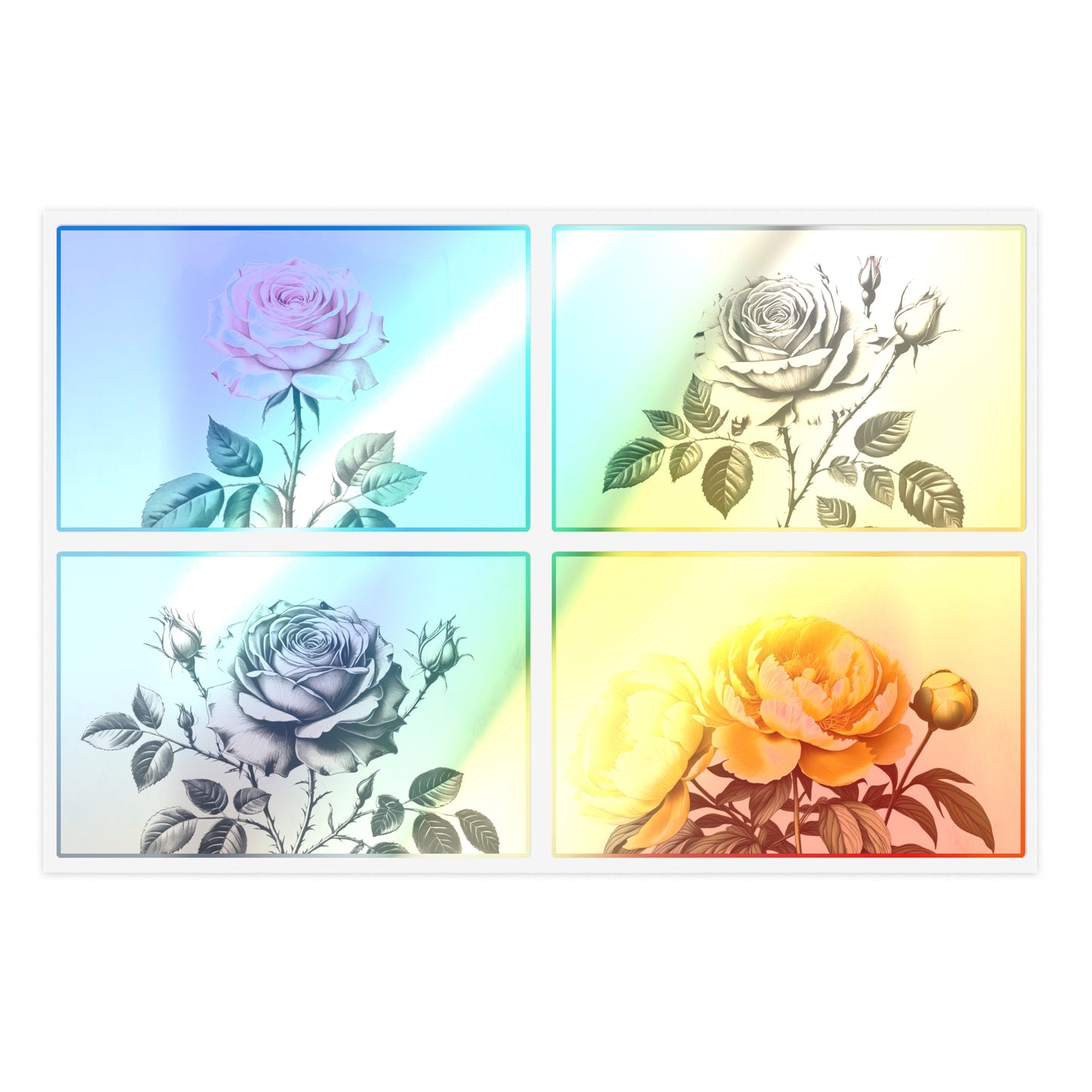 Vintage flowers #3 Sticker Sheets