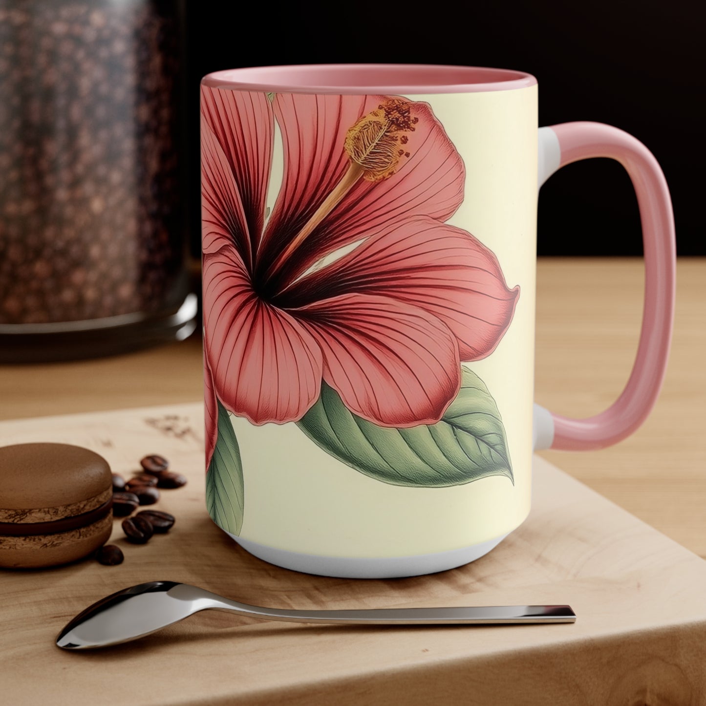 Accent Mugs - Vintage Coffee Cup, Floral Tea Mug, Drinkware, Unique Gift for Nature Lover