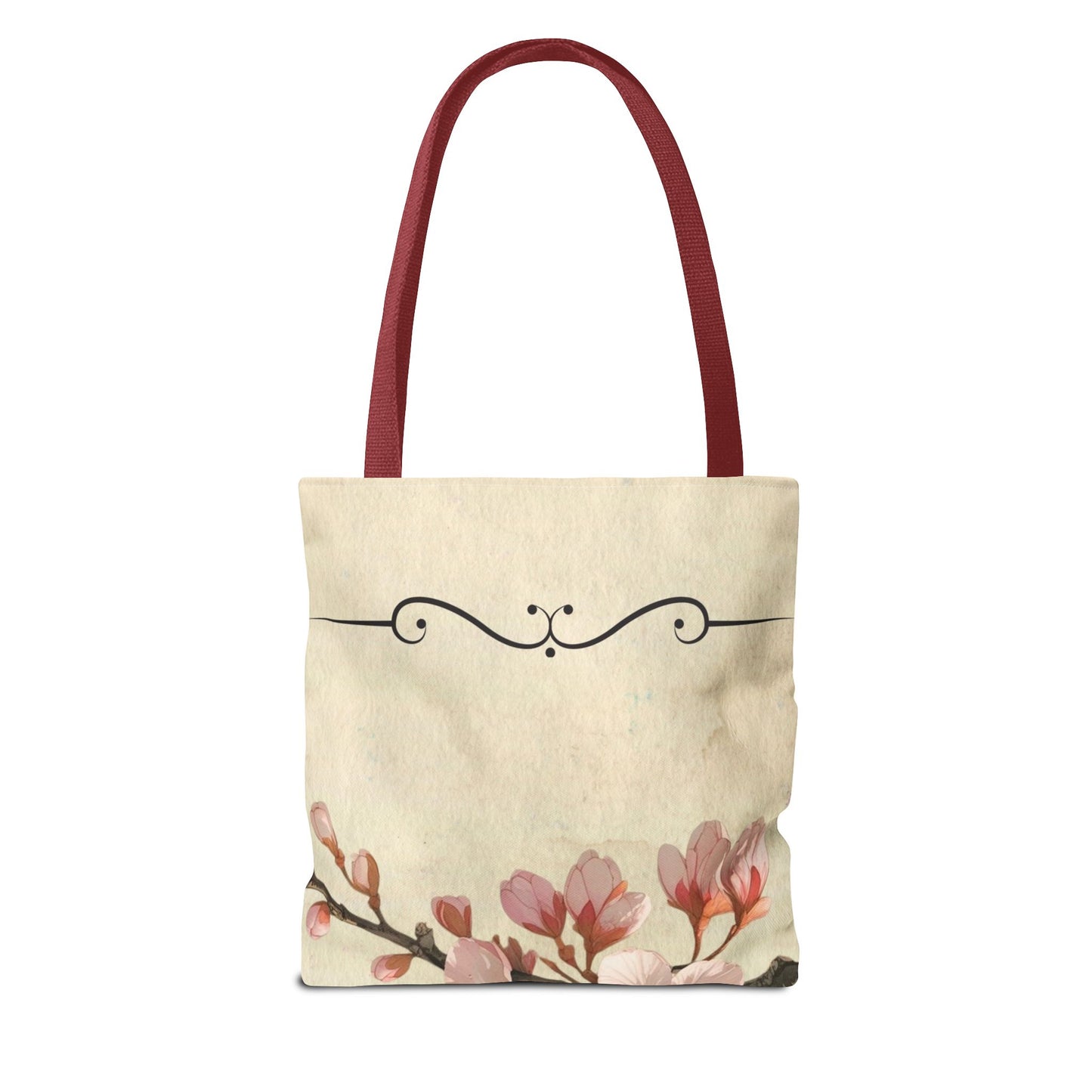 Cherry Blossom Tote Bag, Floral Tote, Japanese Style Tote, Eco-Friendly Bag, Reusable Shopping Bag, Gift for Nature Lover