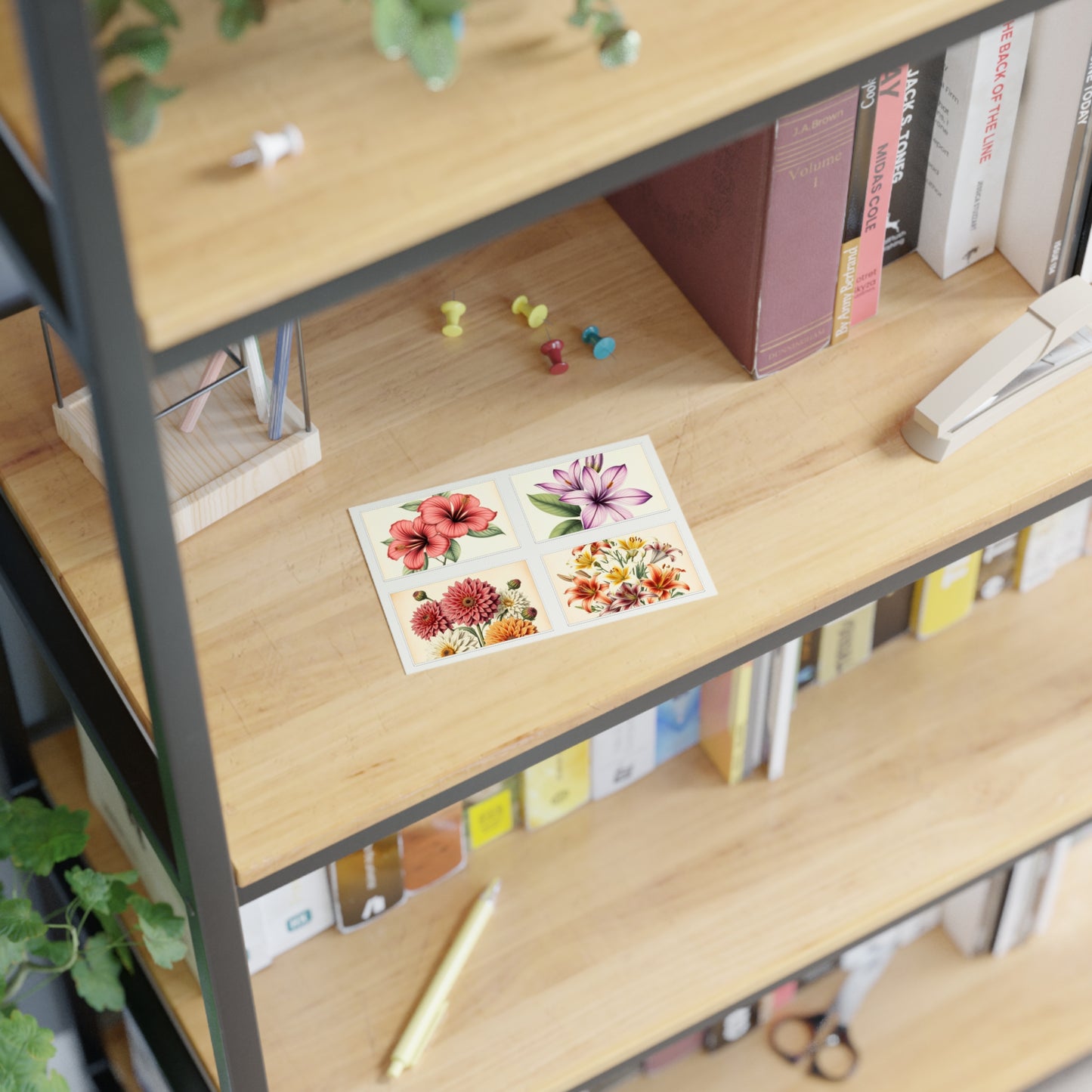 Vintage Flower Sticker Sheets