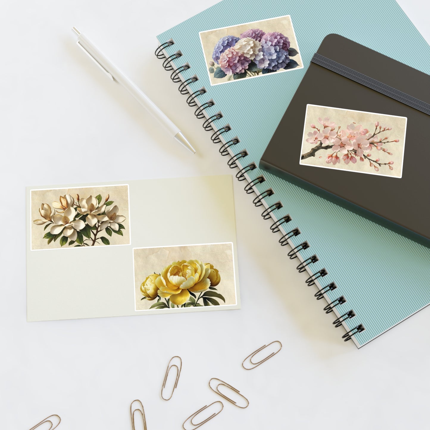 Vintage flower #1 Sticker Sheets