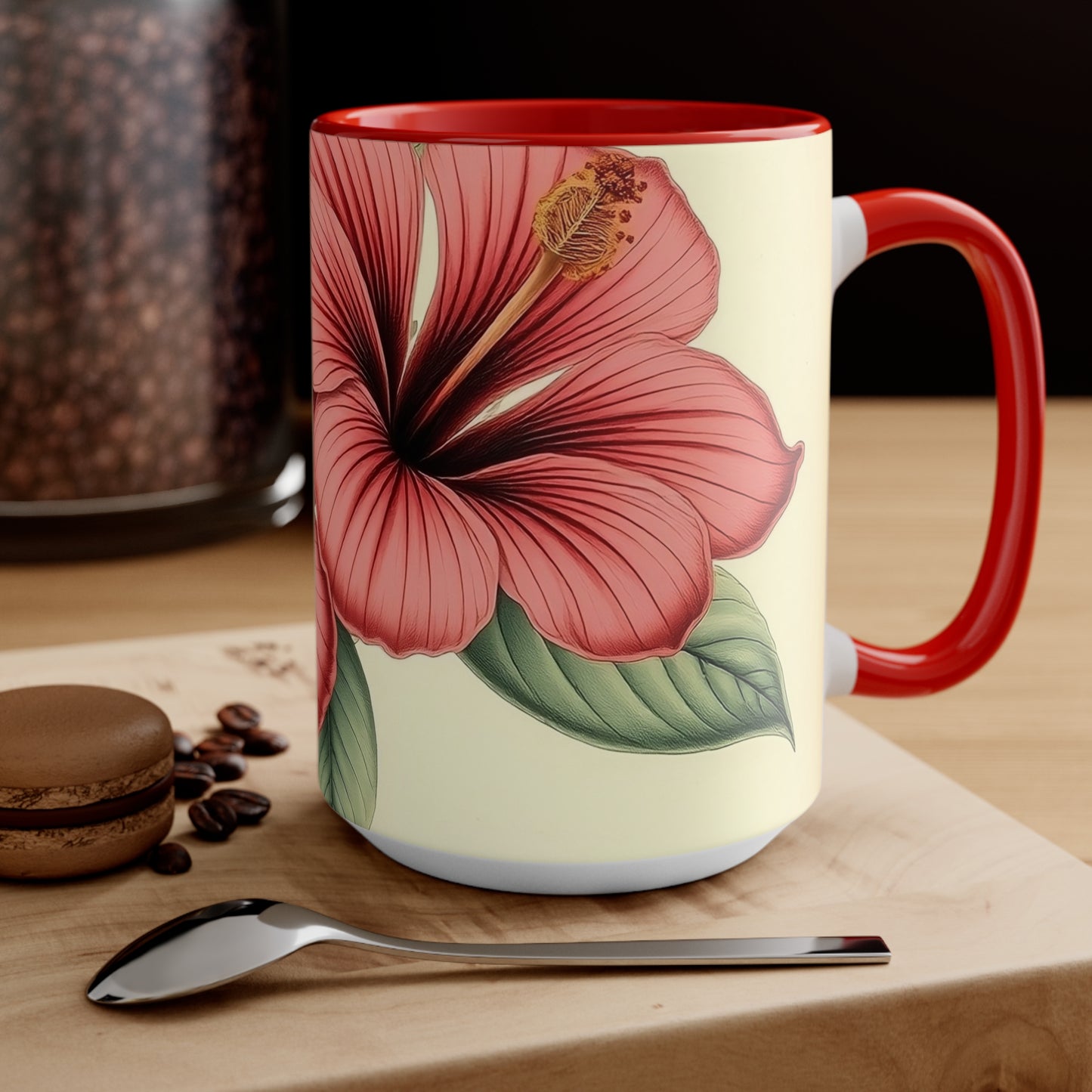 Accent Mugs - Vintage Coffee Cup, Floral Tea Mug, Drinkware, Unique Gift for Nature Lover
