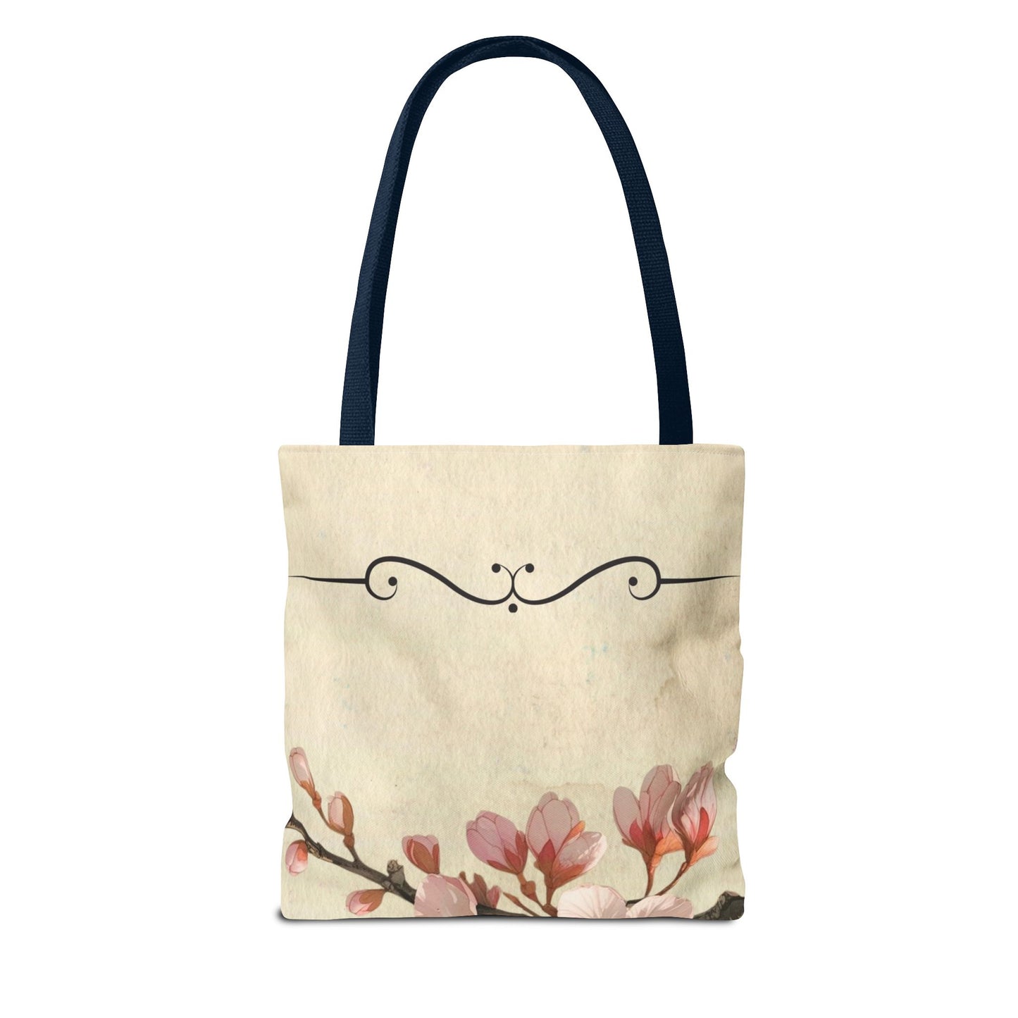 Cherry Blossom Tote Bag, Floral Tote, Japanese Style Tote, Eco-Friendly Bag, Reusable Shopping Bag, Gift for Nature Lover