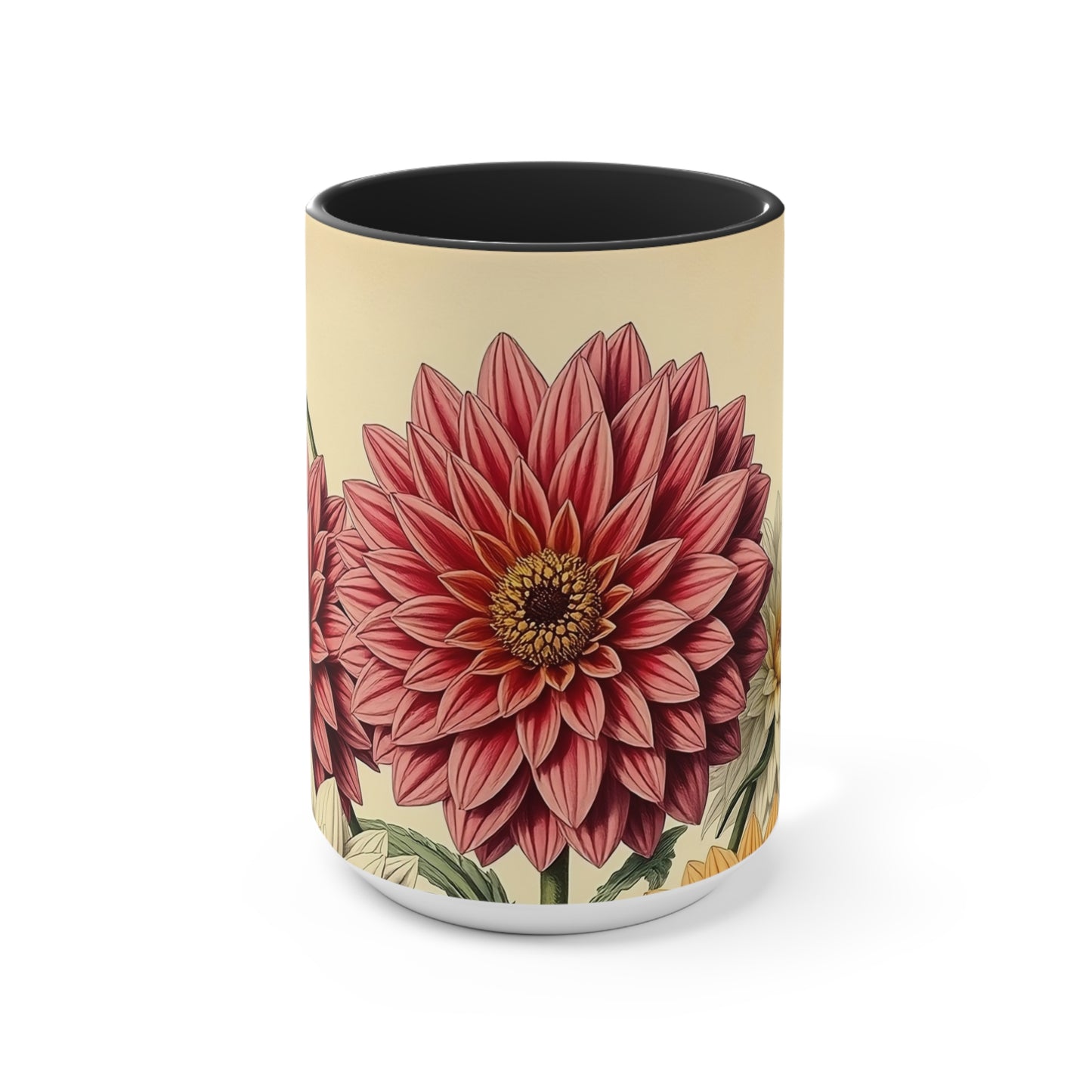 Accent Mugs - Vintage Coffee Cup, Floral Tea Mug, Drinkware, Unique Gift for Nature Lover