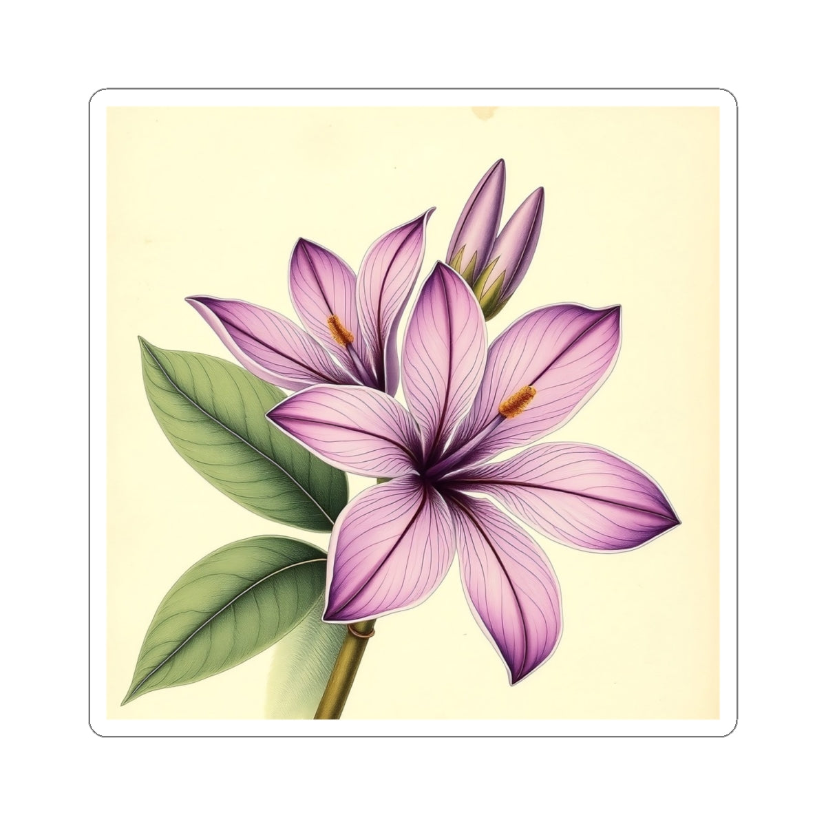 Vintage Flower Stickers