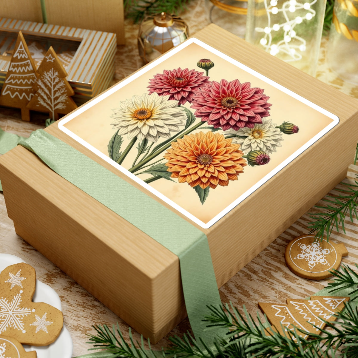 Vintage Flower Stickers