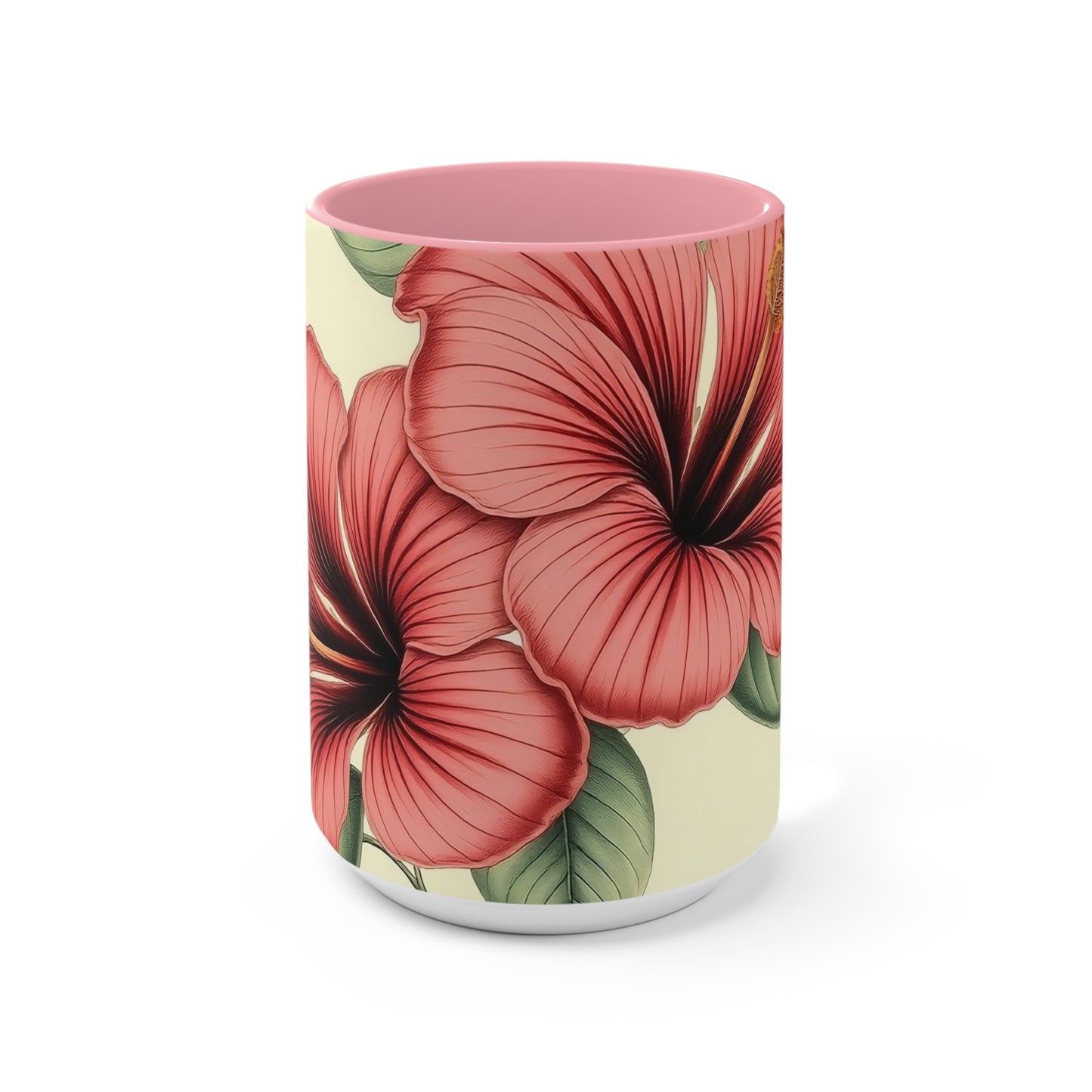 Accent Mugs - Vintage Coffee Cup, Floral Tea Mug, Drinkware, Unique Gift for Nature Lover
