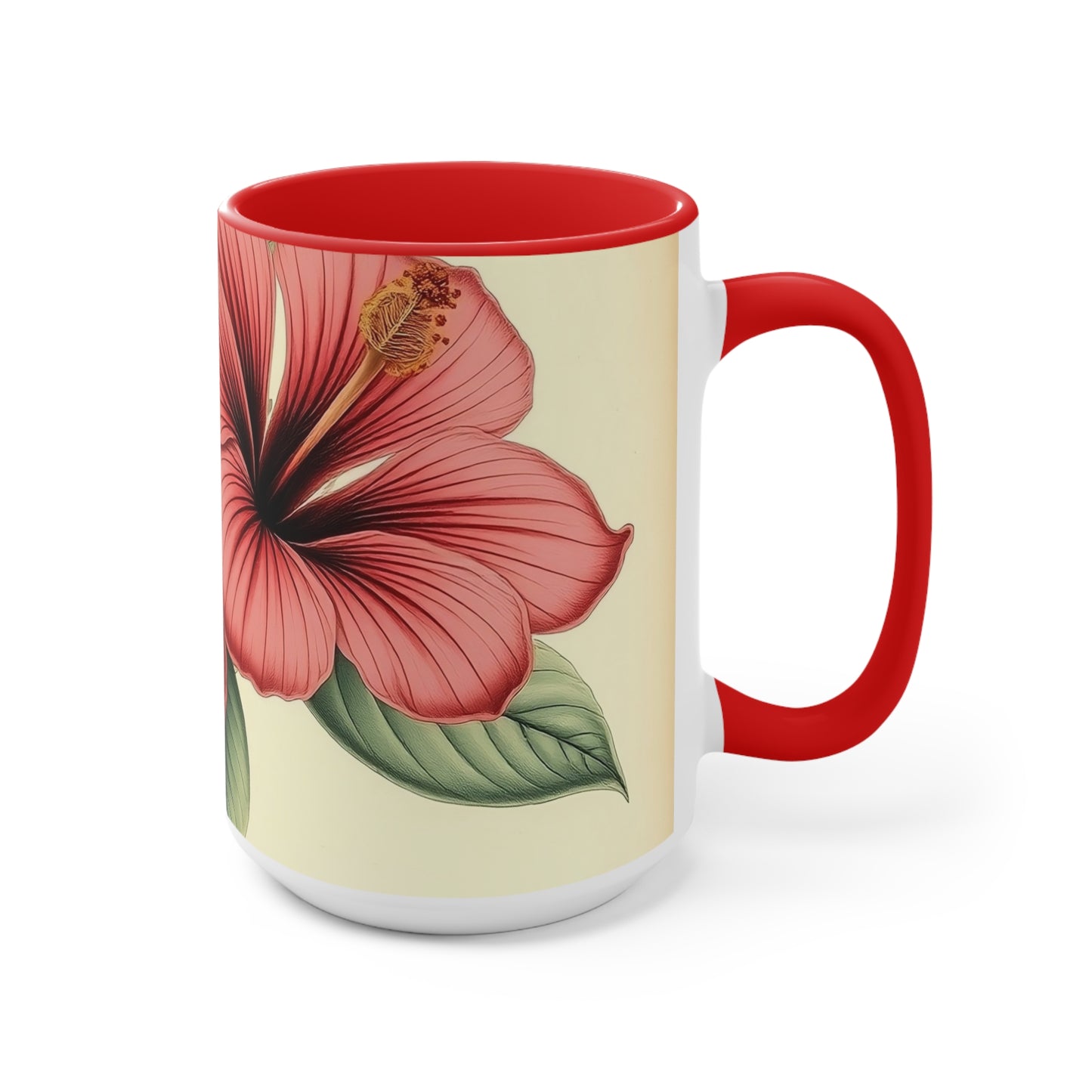 Accent Mugs - Vintage Coffee Cup, Floral Tea Mug, Drinkware, Unique Gift for Nature Lover