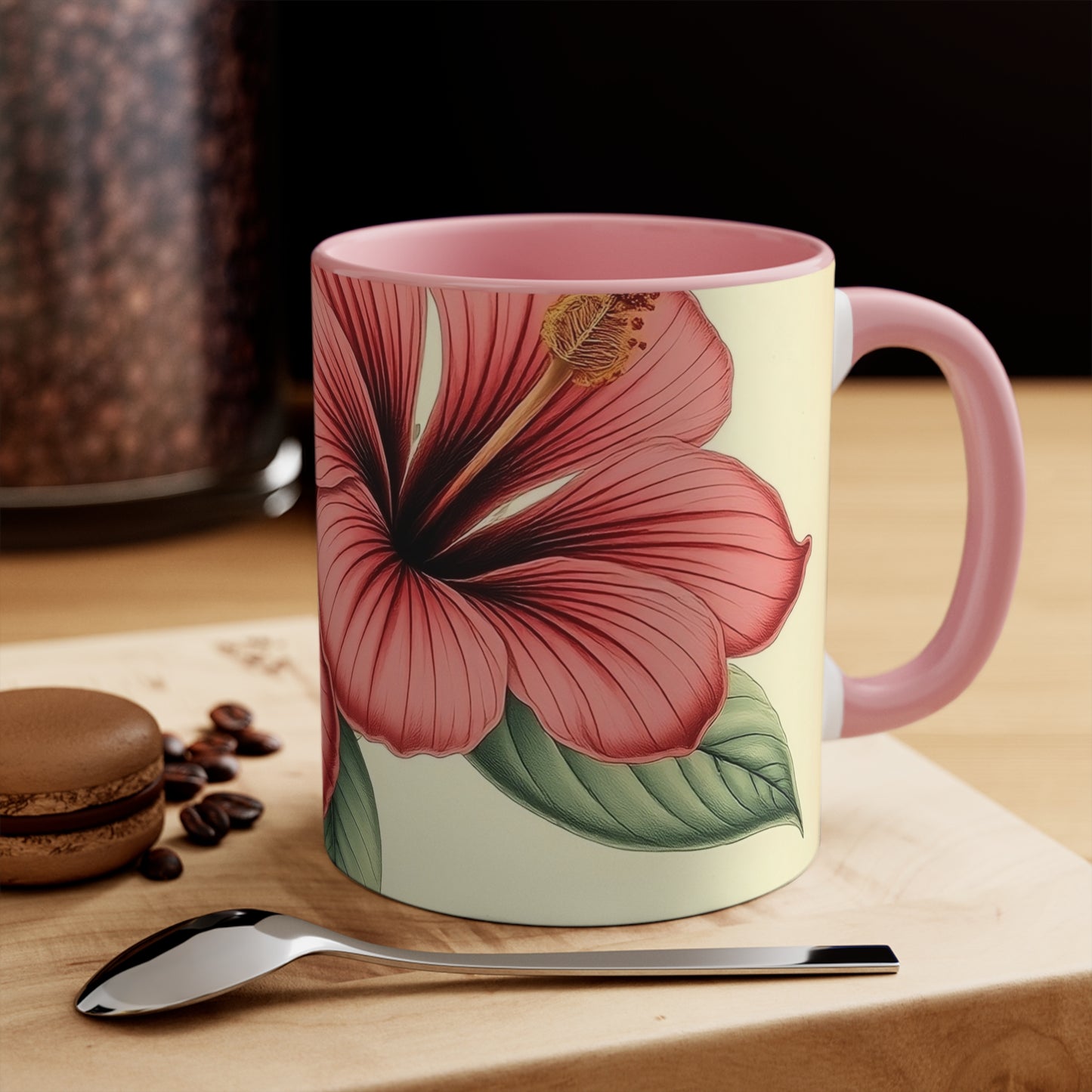 Accent Mugs - Vintage Coffee Cup, Floral Tea Mug, Drinkware, Unique Gift for Nature Lover