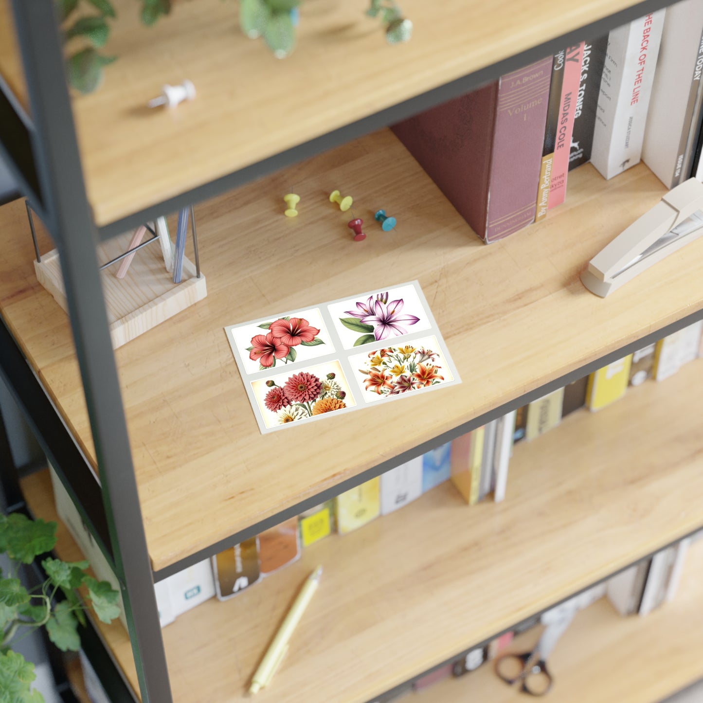 Vintage Flower Sticker Sheets