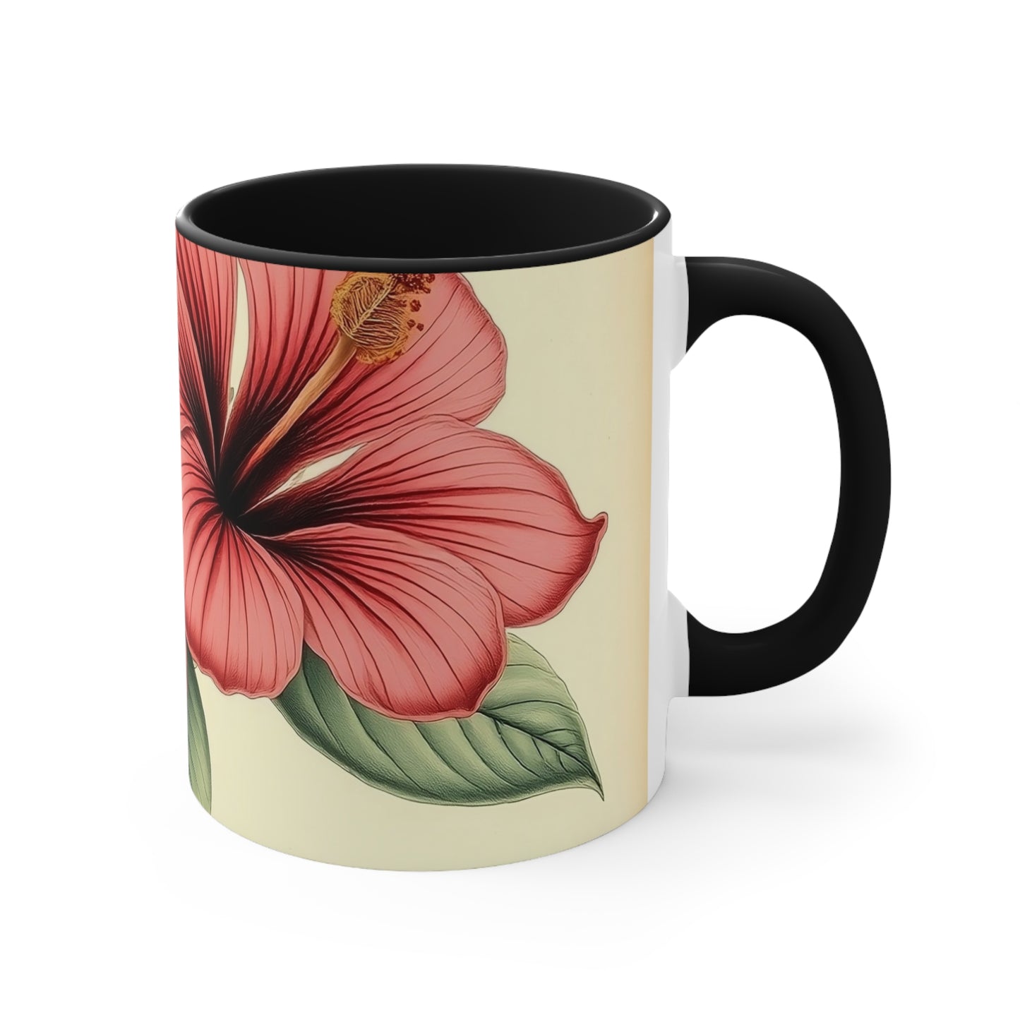 Accent Mugs - Vintage Coffee Cup, Floral Tea Mug, Drinkware, Unique Gift for Nature Lover