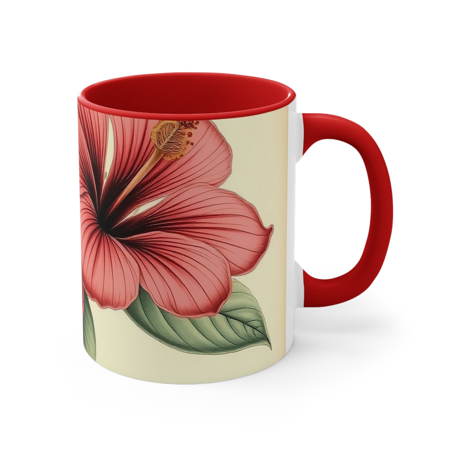 Accent Mugs - Vintage Coffee Cup, Floral Tea Mug, Drinkware, Unique Gift for Nature Lover