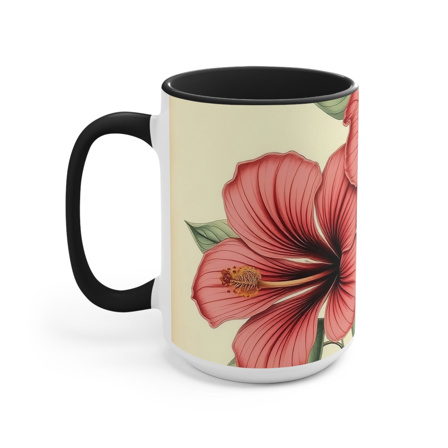Accent Mugs - Vintage Coffee Cup, Floral Tea Mug, Drinkware, Unique Gift for Nature Lover